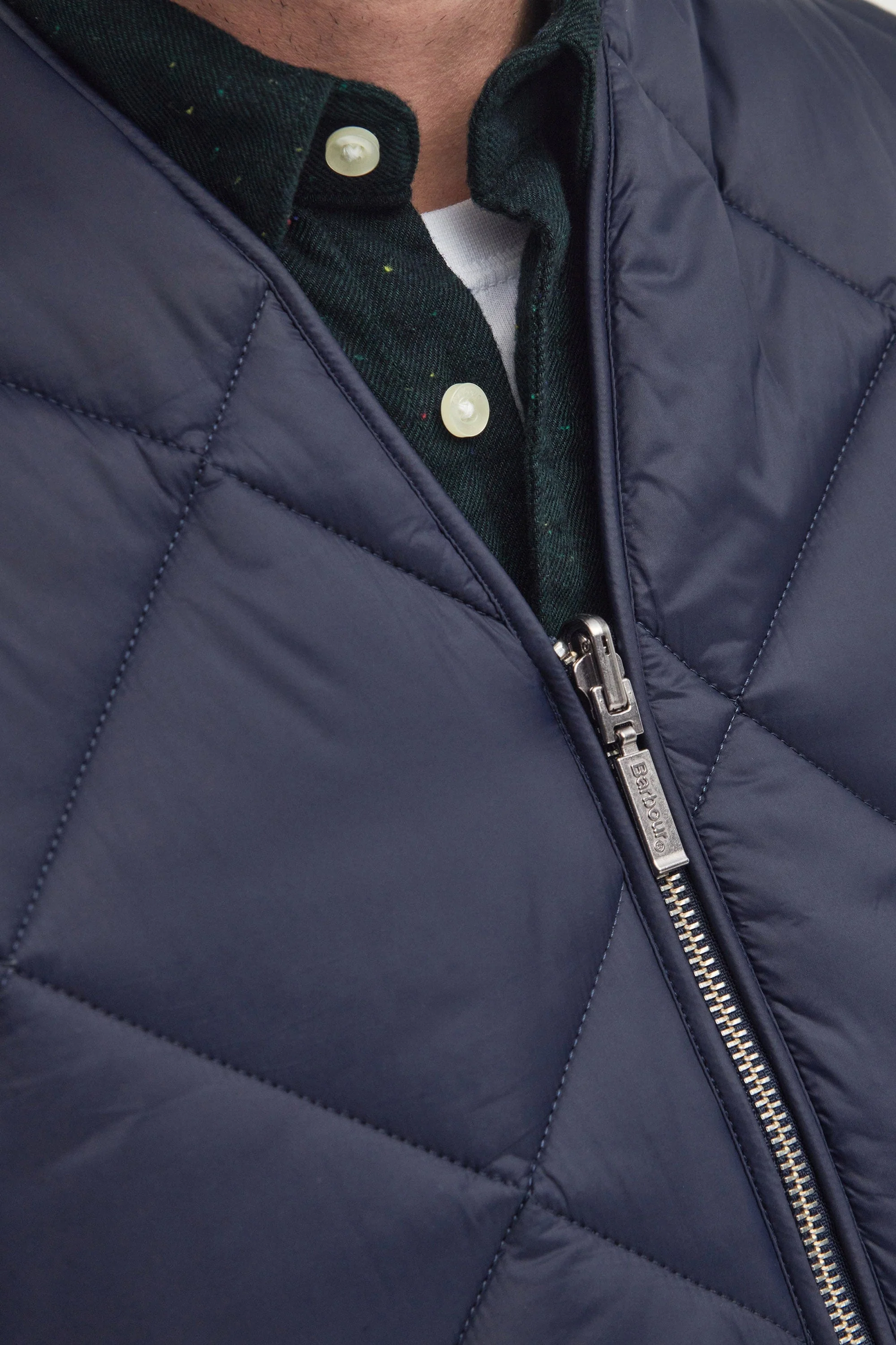Large Box Quilted Liner - Navy - Image 6