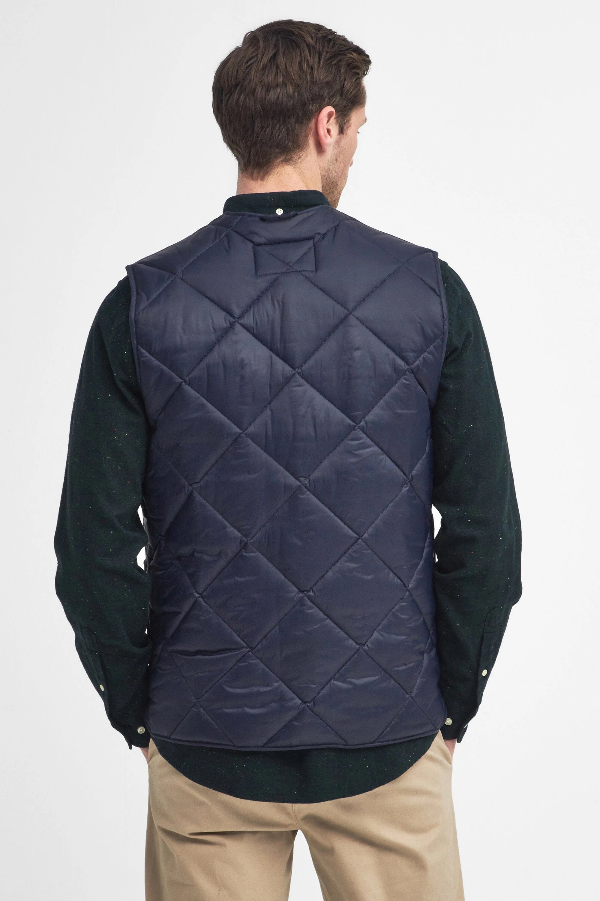 Large Box Quilted Liner - Navy - Image 8