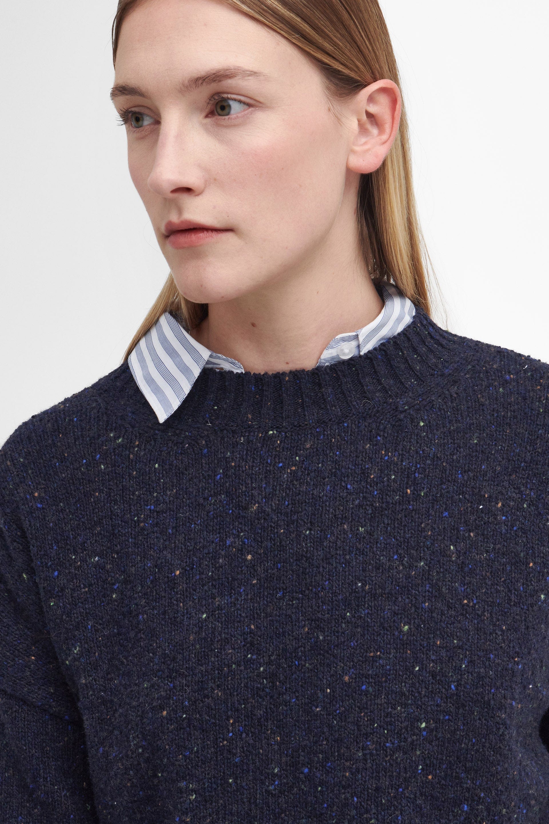 Lavensdale Crew Knitted Jumper - Navy - Image 4