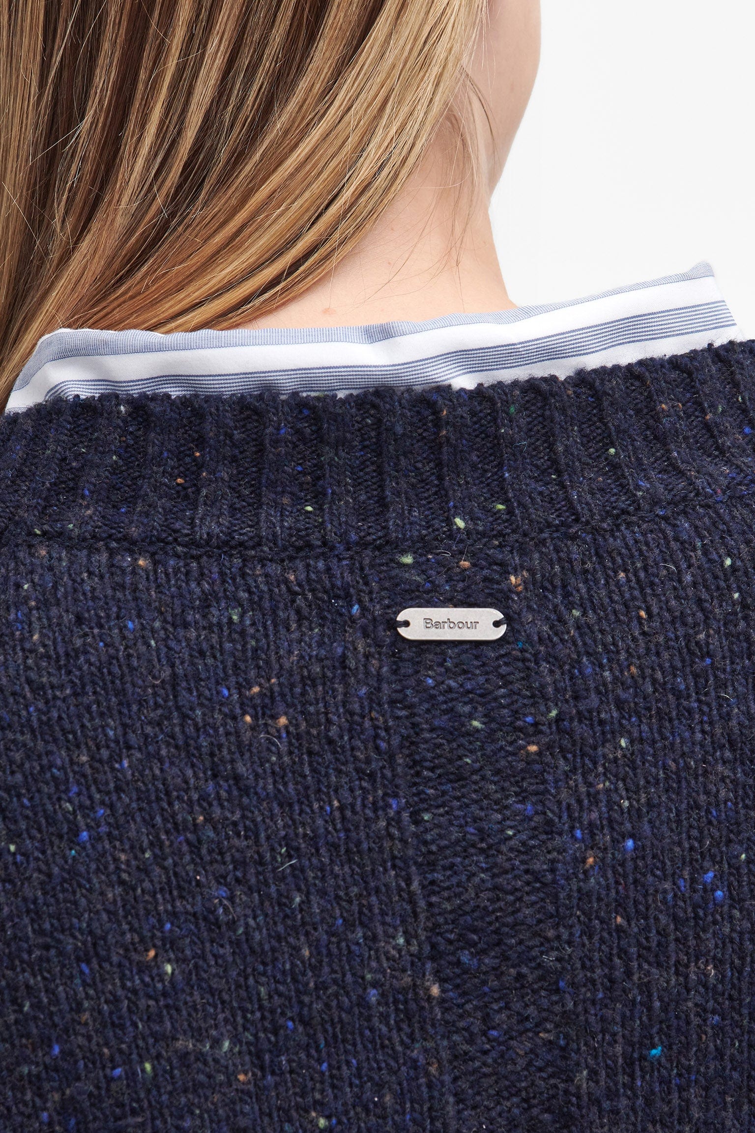 Lavensdale Crew Knitted Jumper - Navy - Image 6