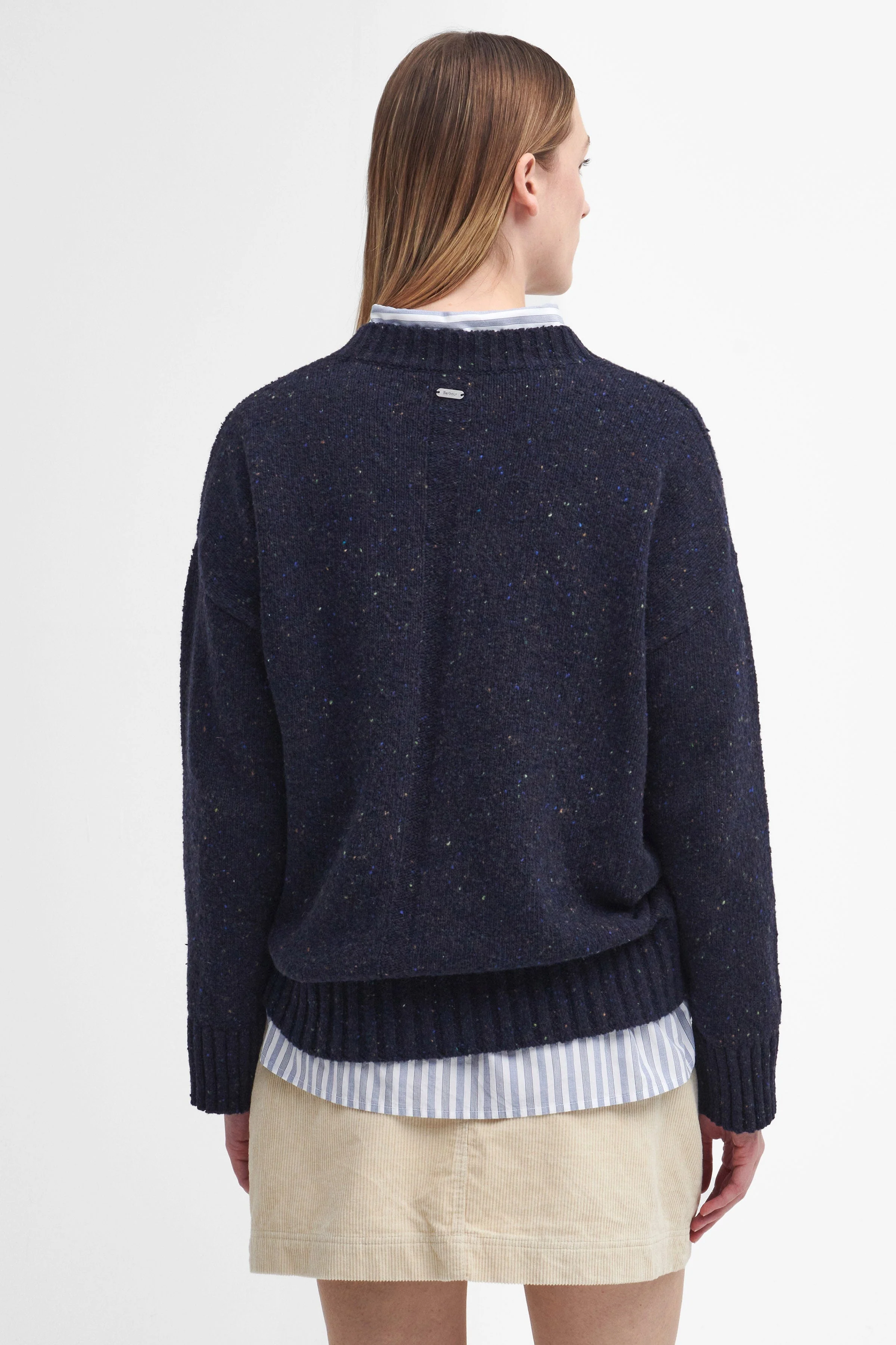 Lavensdale Crew Knitted Jumper - Navy - Image 7