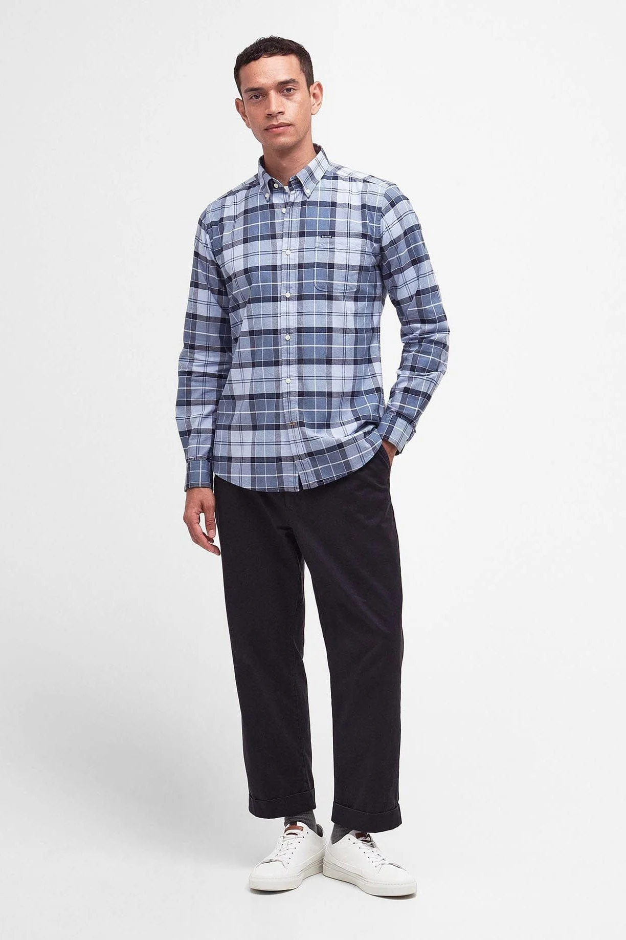 Lewis Tailored Shirt - Berwick Blue Tartan - Image 3