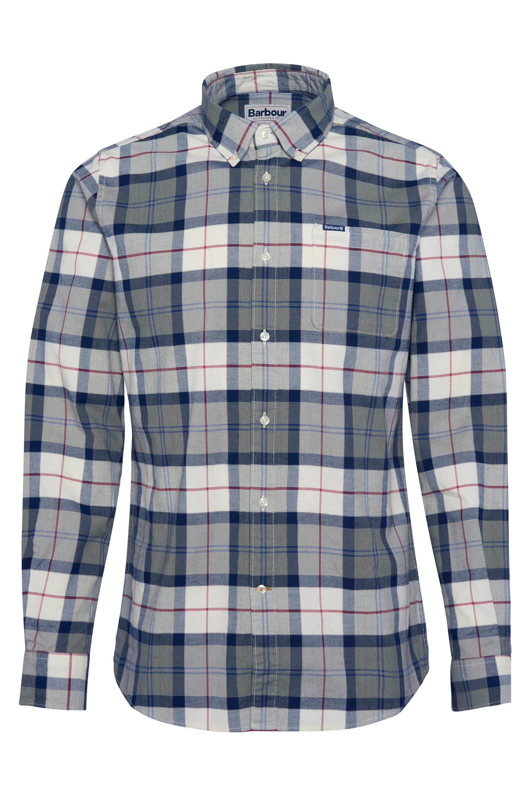 Lewis Tailored Shirt - Bleached Pine Tartan