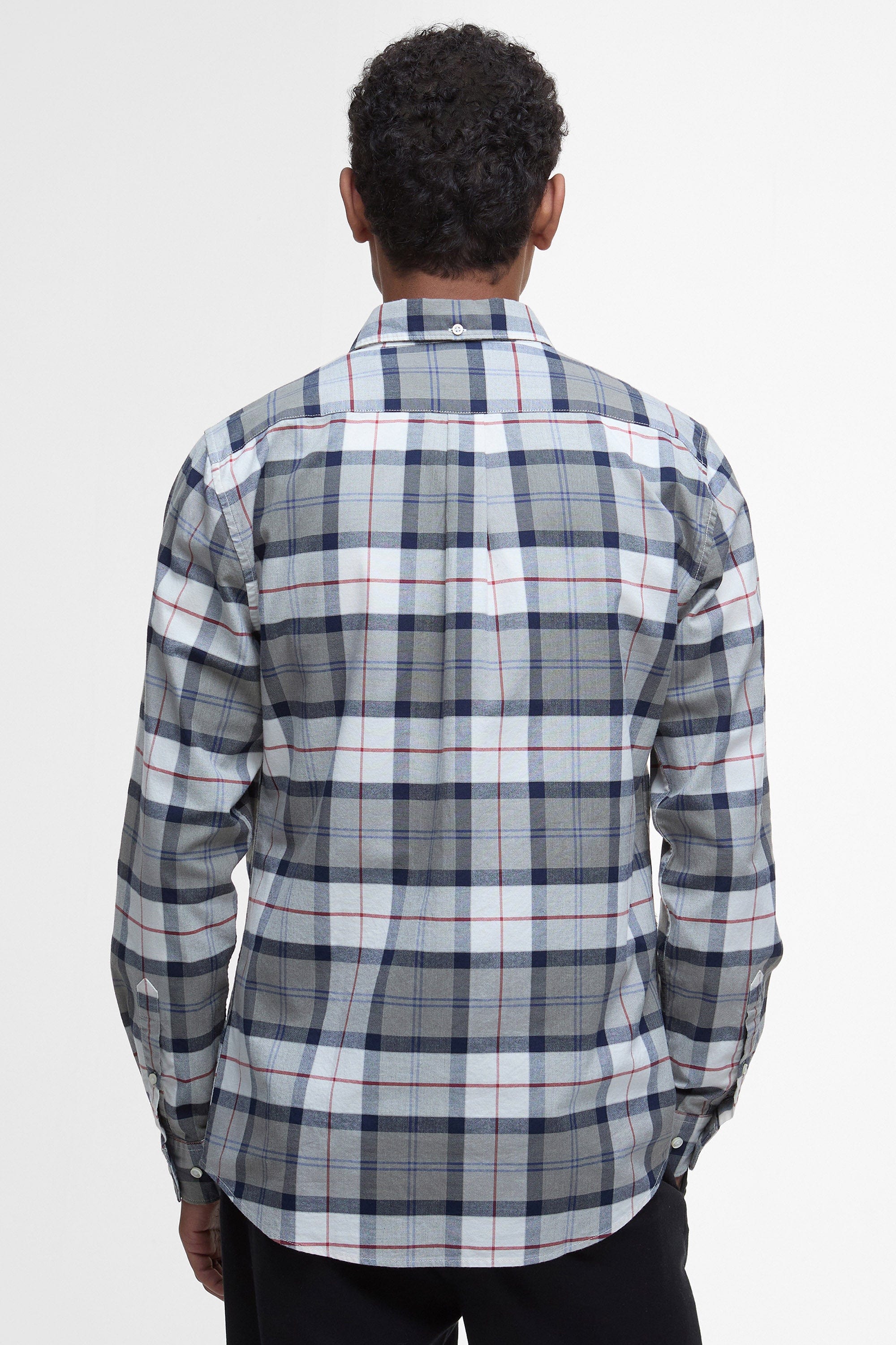 Lewis Tailored Shirt - Bleached Pine Tartan - Image 3