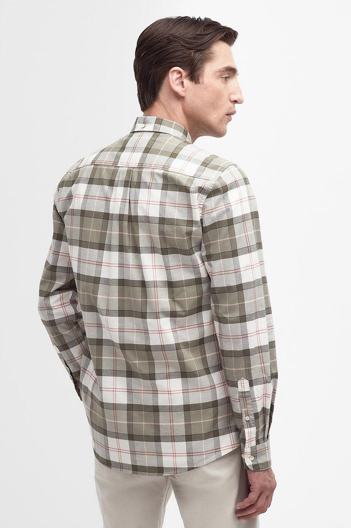 Lewis Tailored Shirt - Glenmore Olive Tartan - Image 3