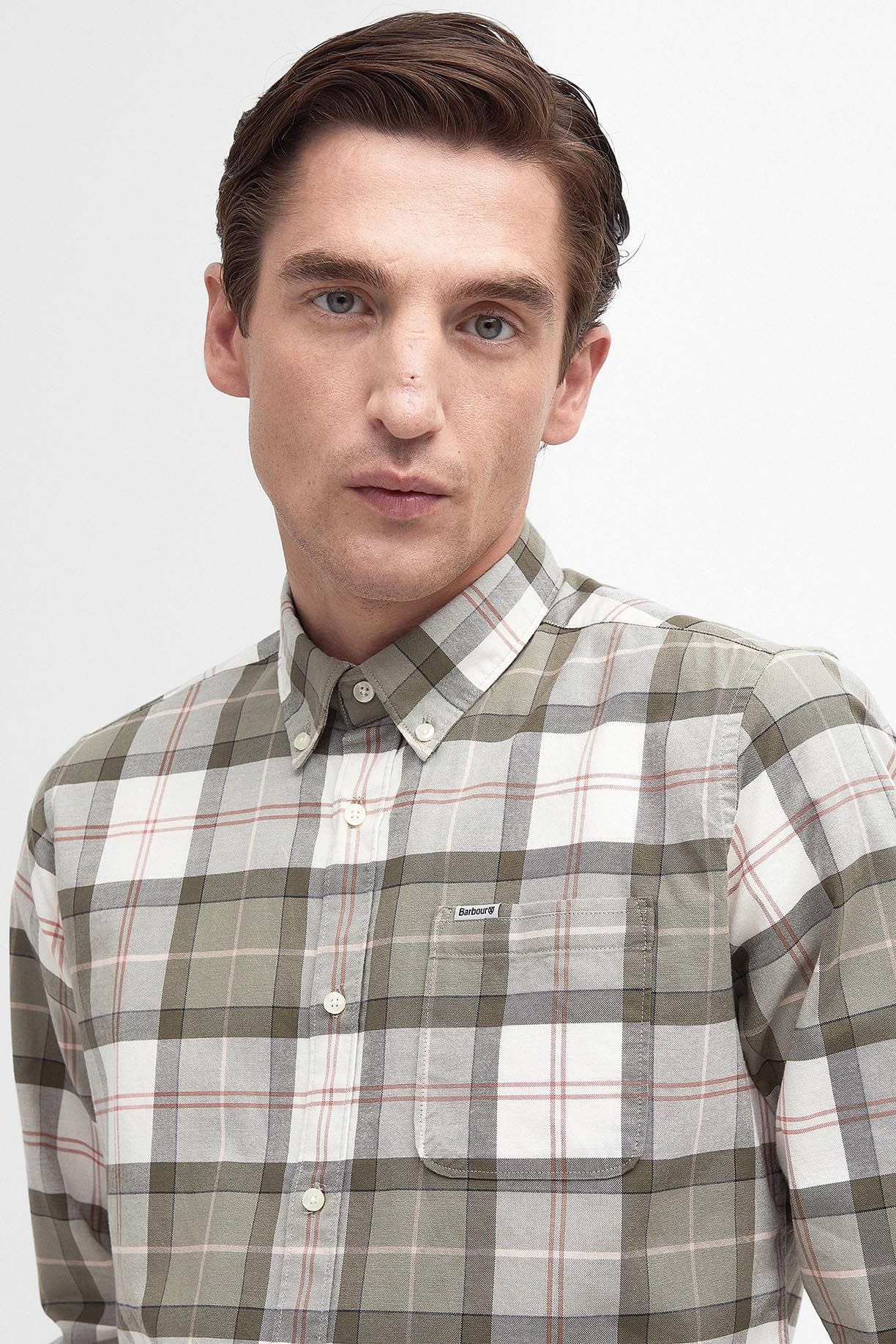Lewis Tailored Shirt - Glenmore Olive Tartan - Image 4