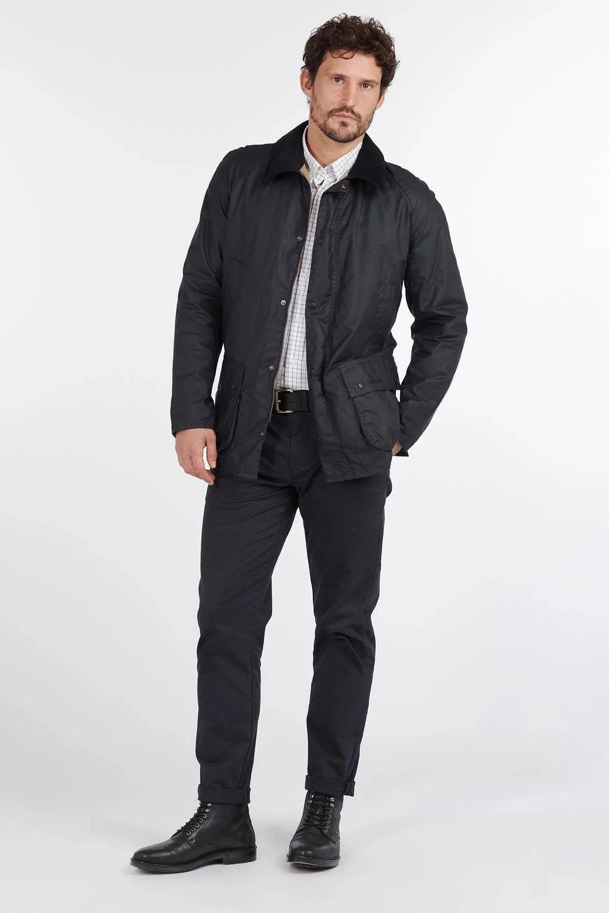 Lightweight Ashby Waxed Jacket - Royal Navy - Image 2