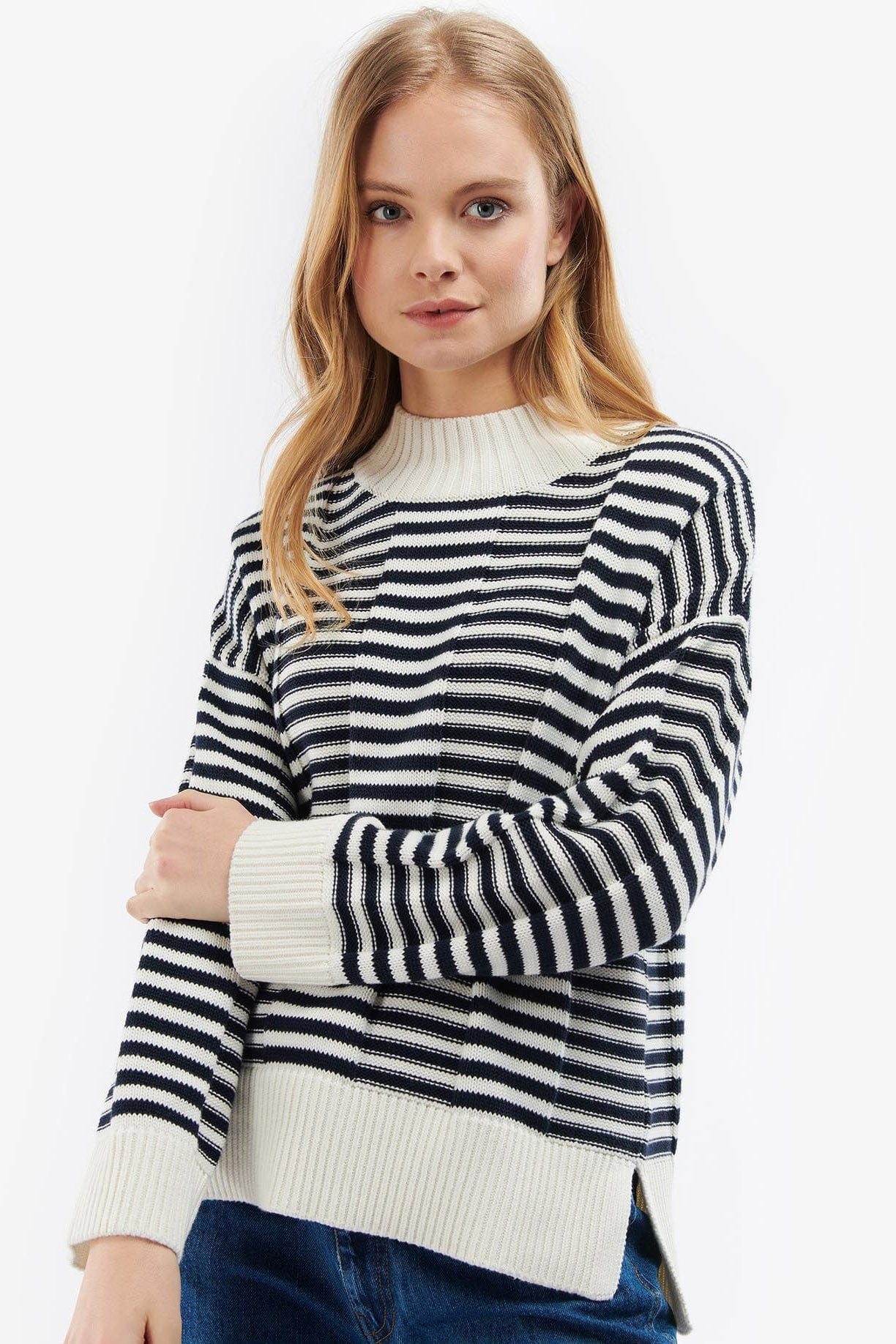Littlebury Knit - Navy/Cream Stripe - Image 2