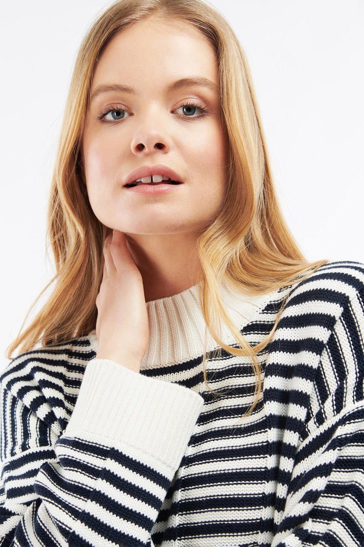 Littlebury Knit - Navy/Cream Stripe - Image 4