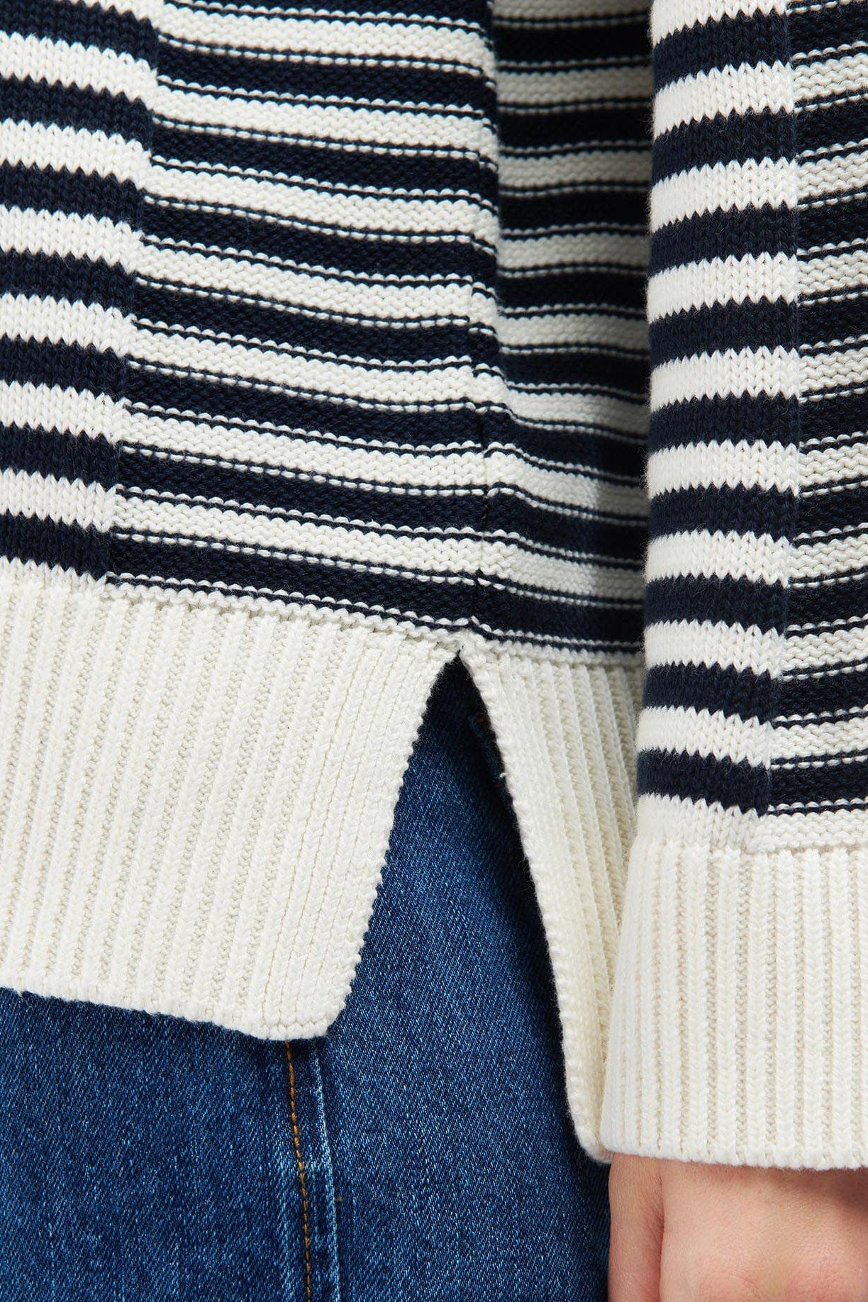 Littlebury Knit - Navy/Cream Stripe - Image 6