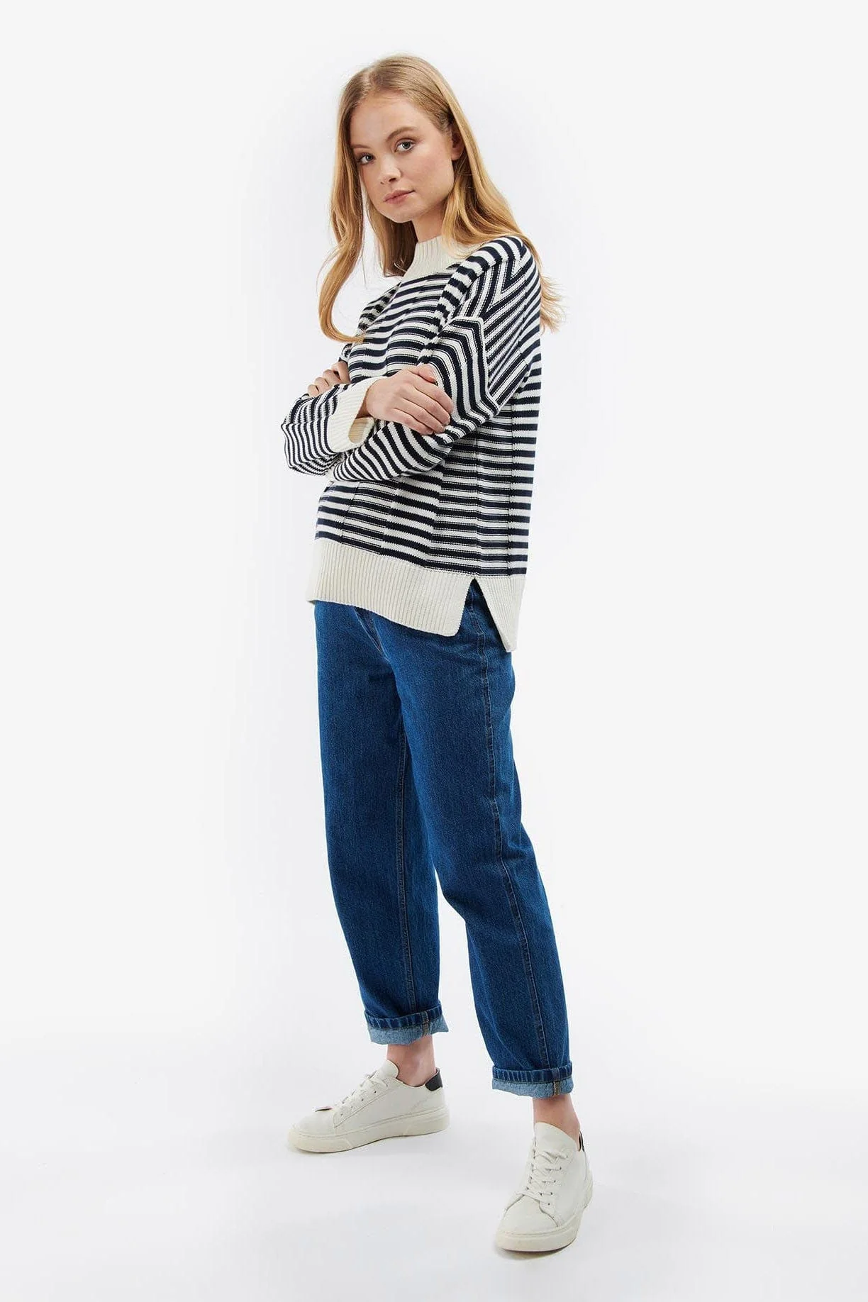 Littlebury Knit - Navy/Cream Stripe - Image 7