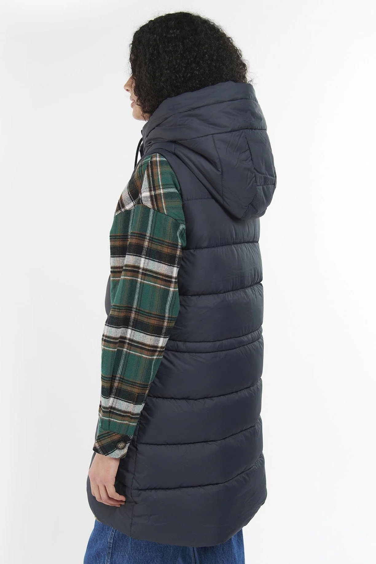 Littlebury Longline Gilet - Dark Navy - Image 4
