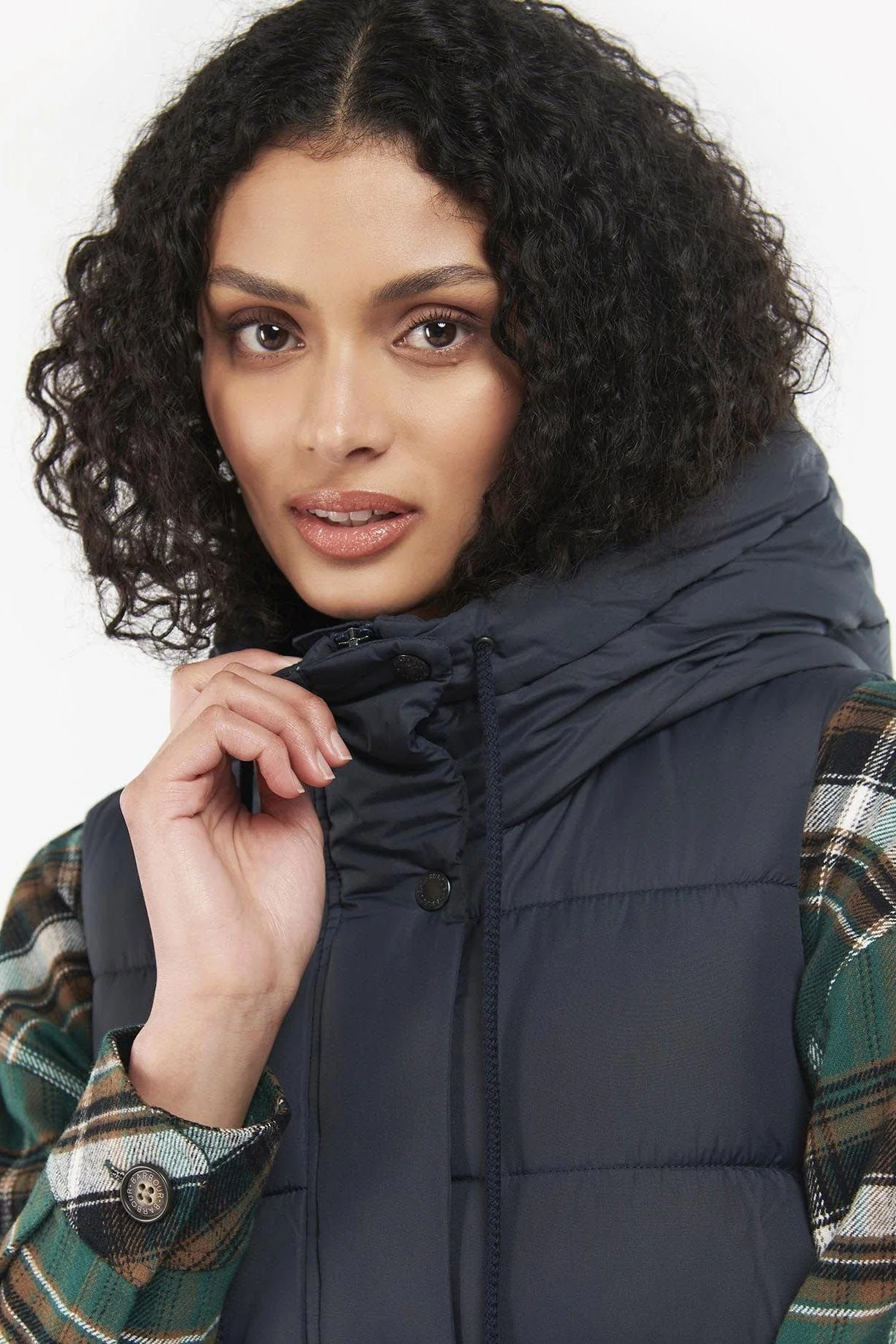 Littlebury Longline Gilet - Dark Navy - Image 5