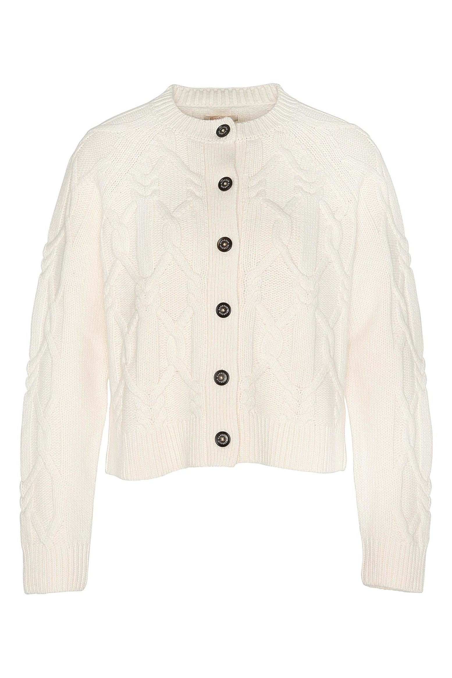 Lorelei Wool Blend Knitted Cardigan - Ecru