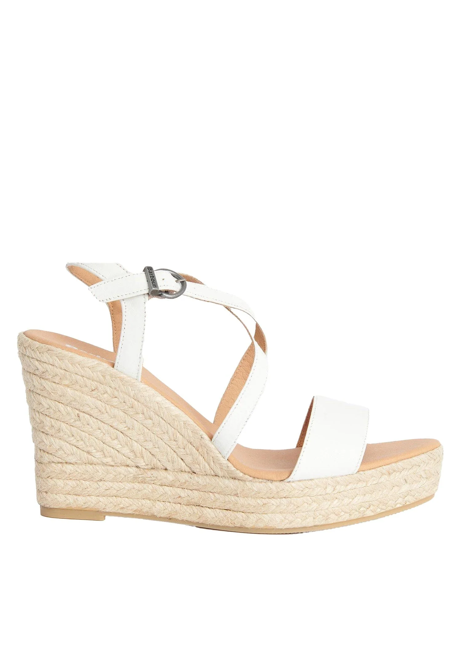 Lucia Espadrille Wedges - Classic White