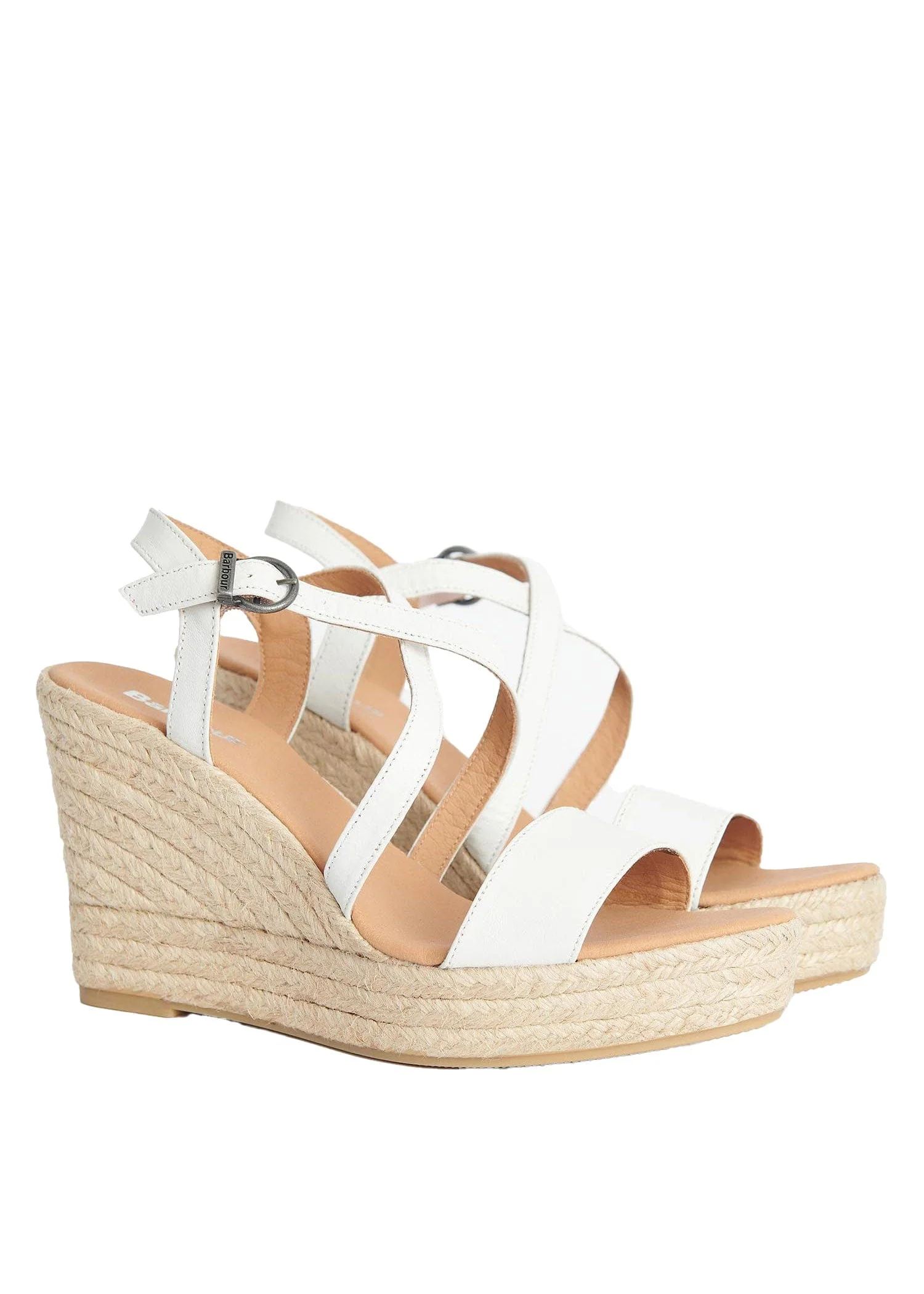 Lucia Espadrille Wedges - Classic White - Image 2