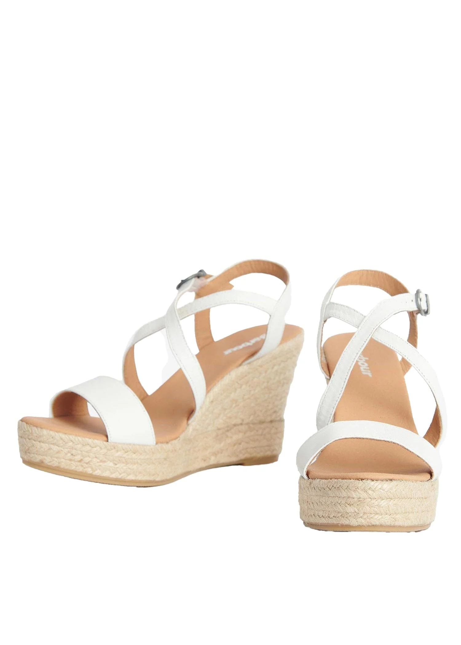 Lucia Espadrille Wedges - Classic White - Image 5