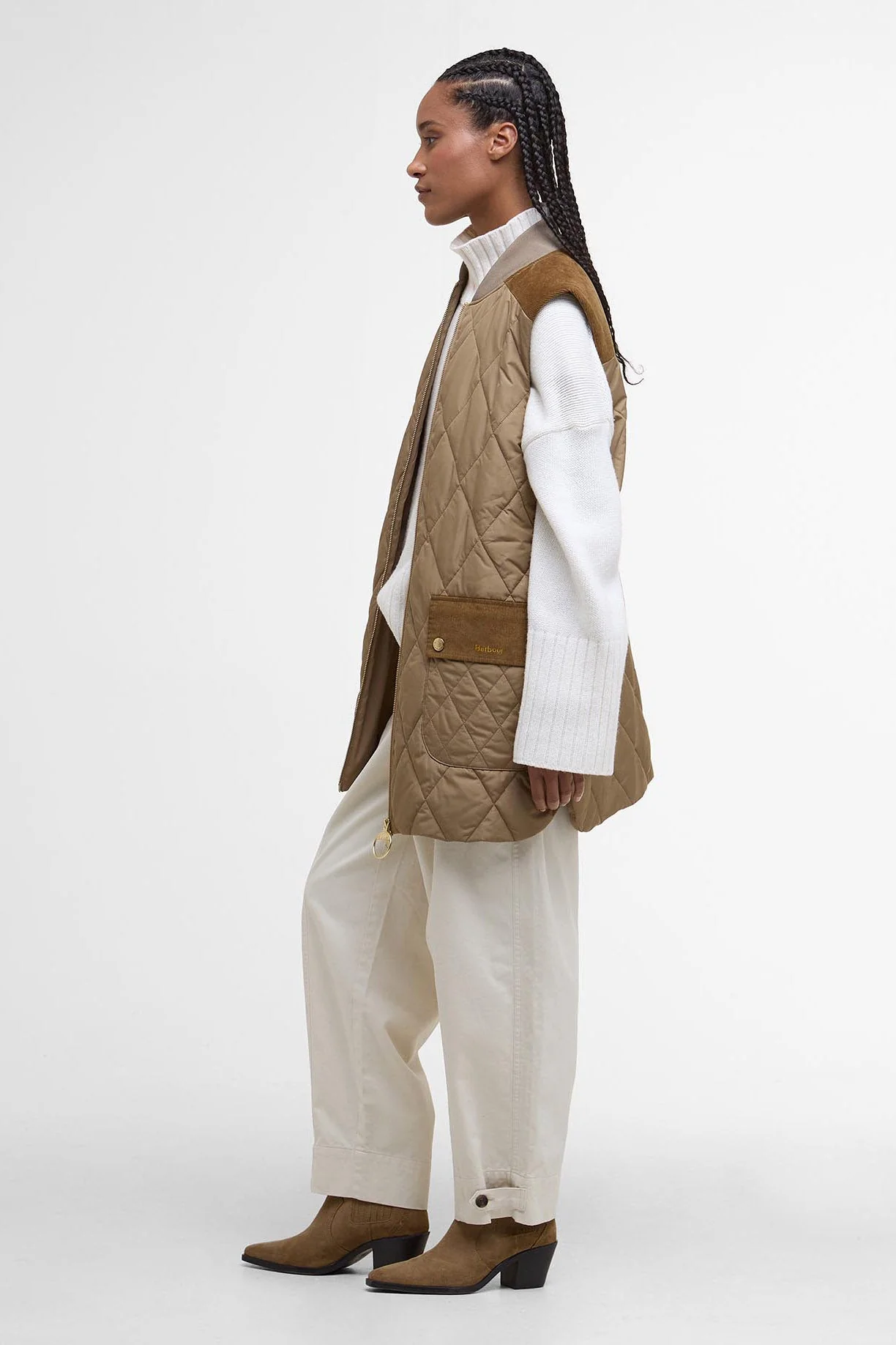 Lydia Gilet - Military Brown/Ancient Tartan - Image 6