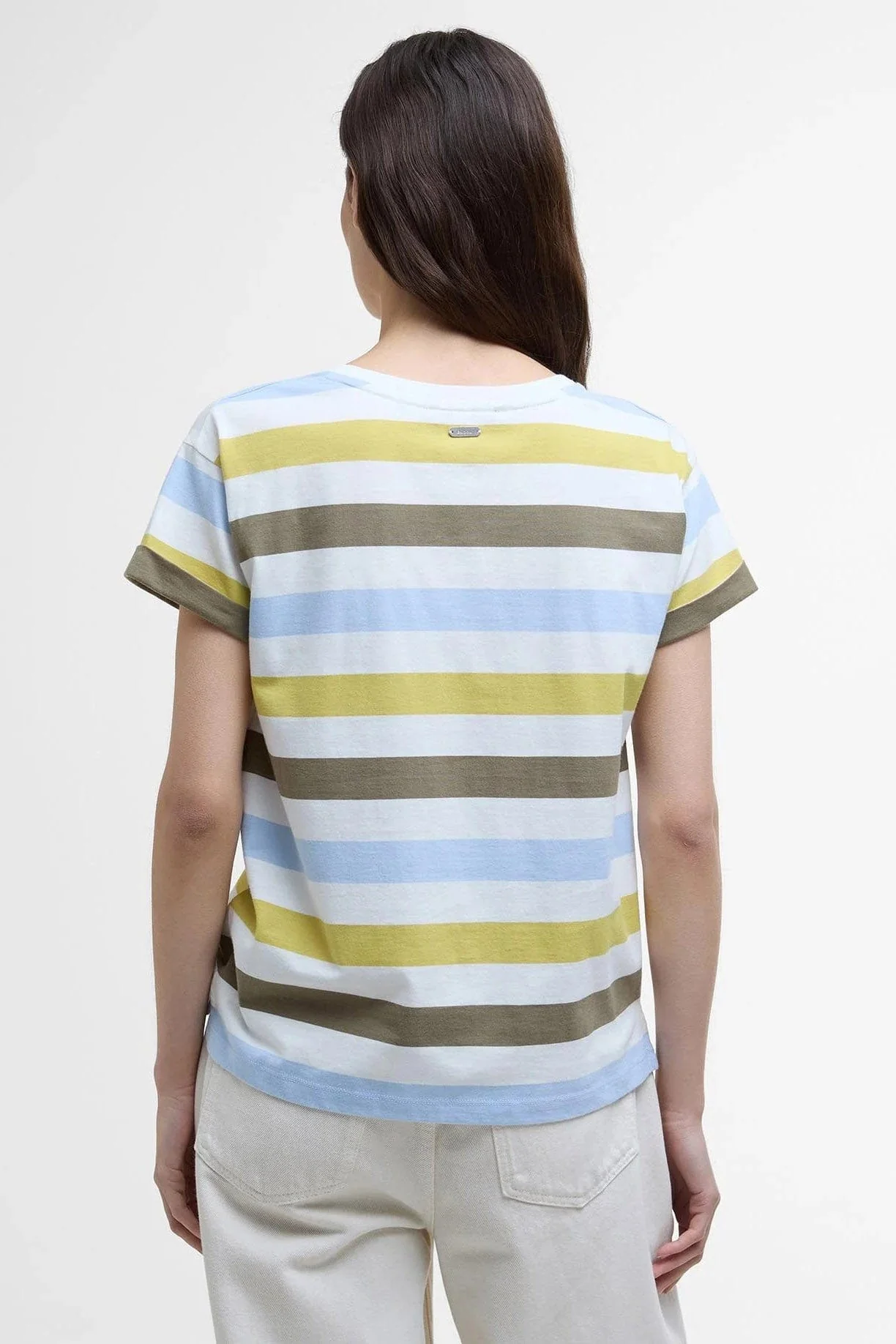Lyndale T-Shirt - Limeade Stripe - Image 3
