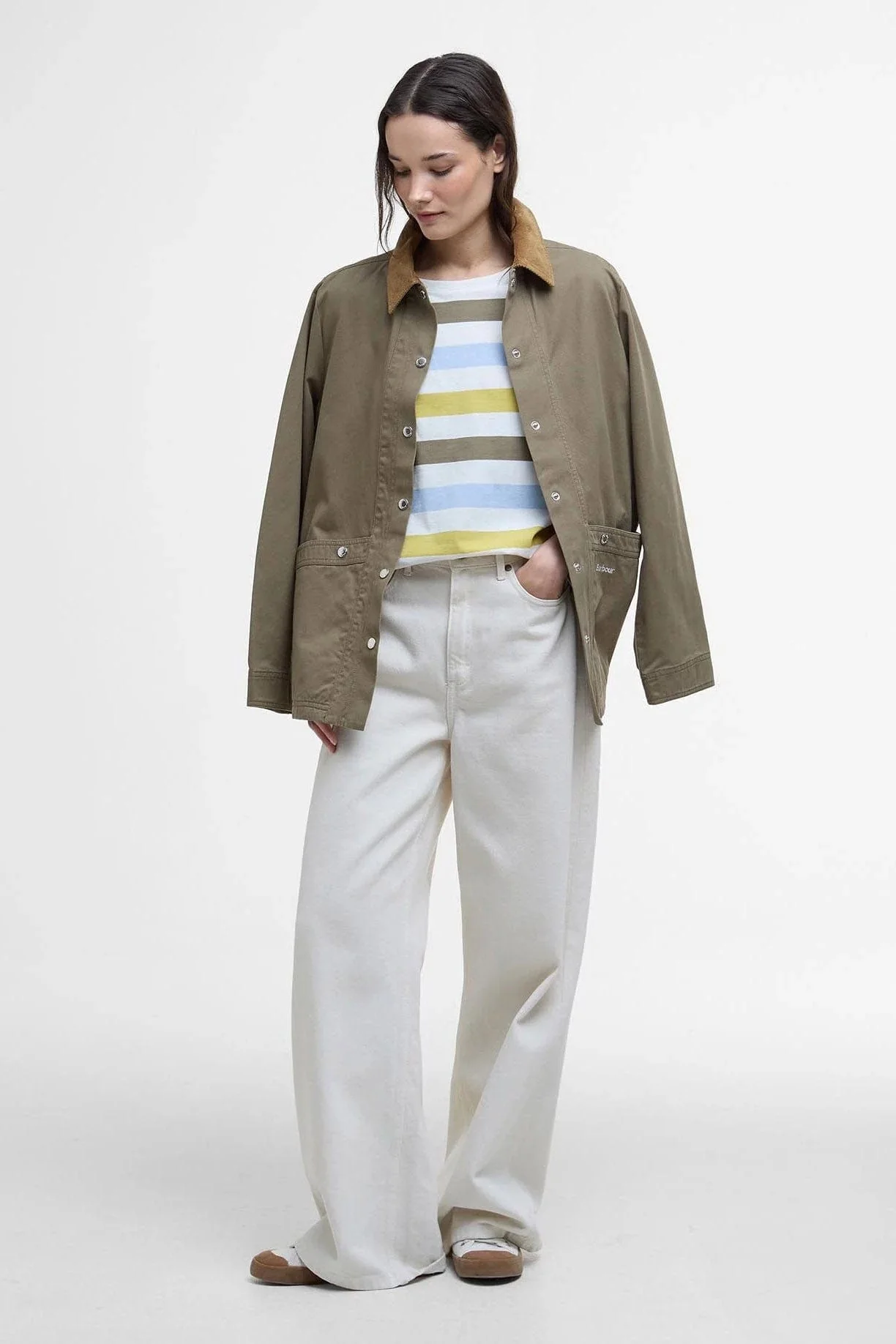 Lyndale T-Shirt - Limeade Stripe - Image 5