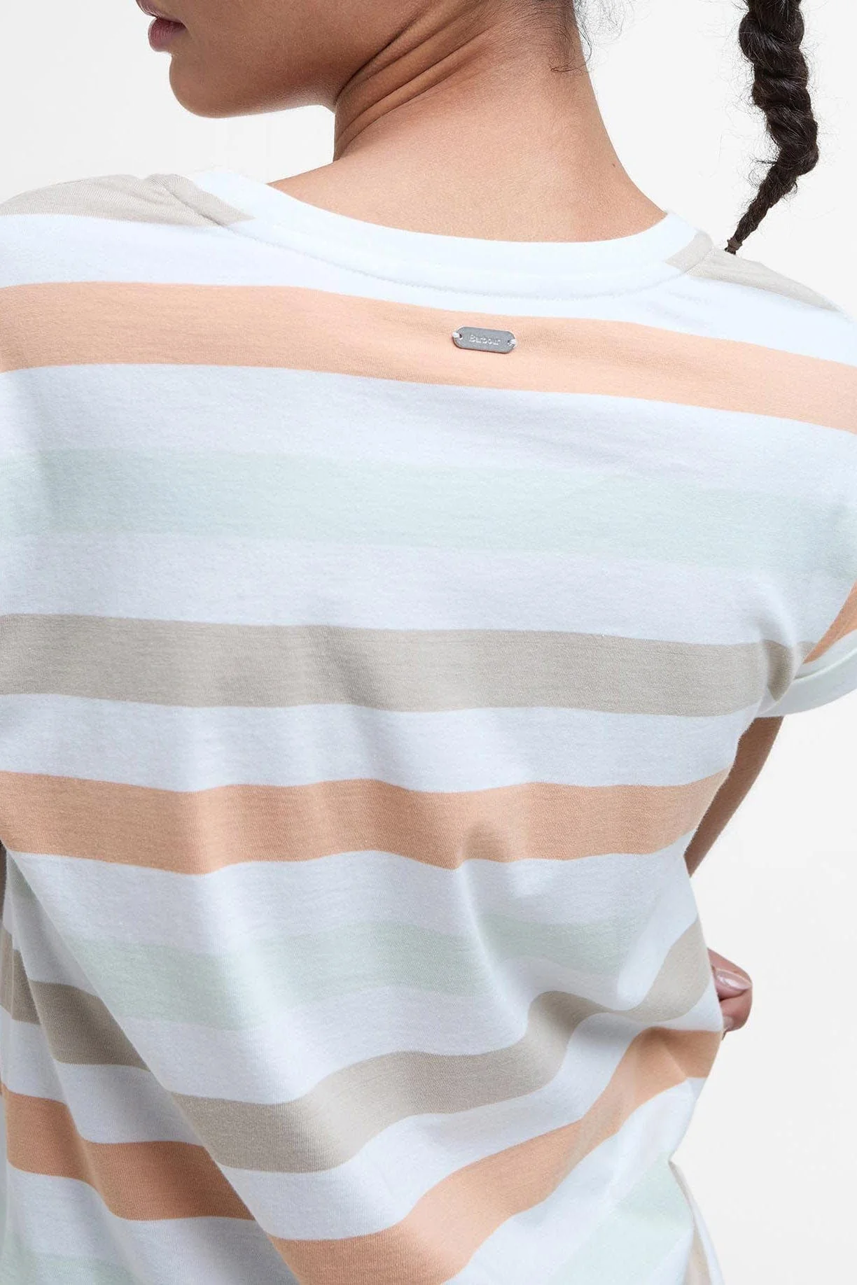 Lyndale T-Shirt Top - Toast Stripe - Image 5