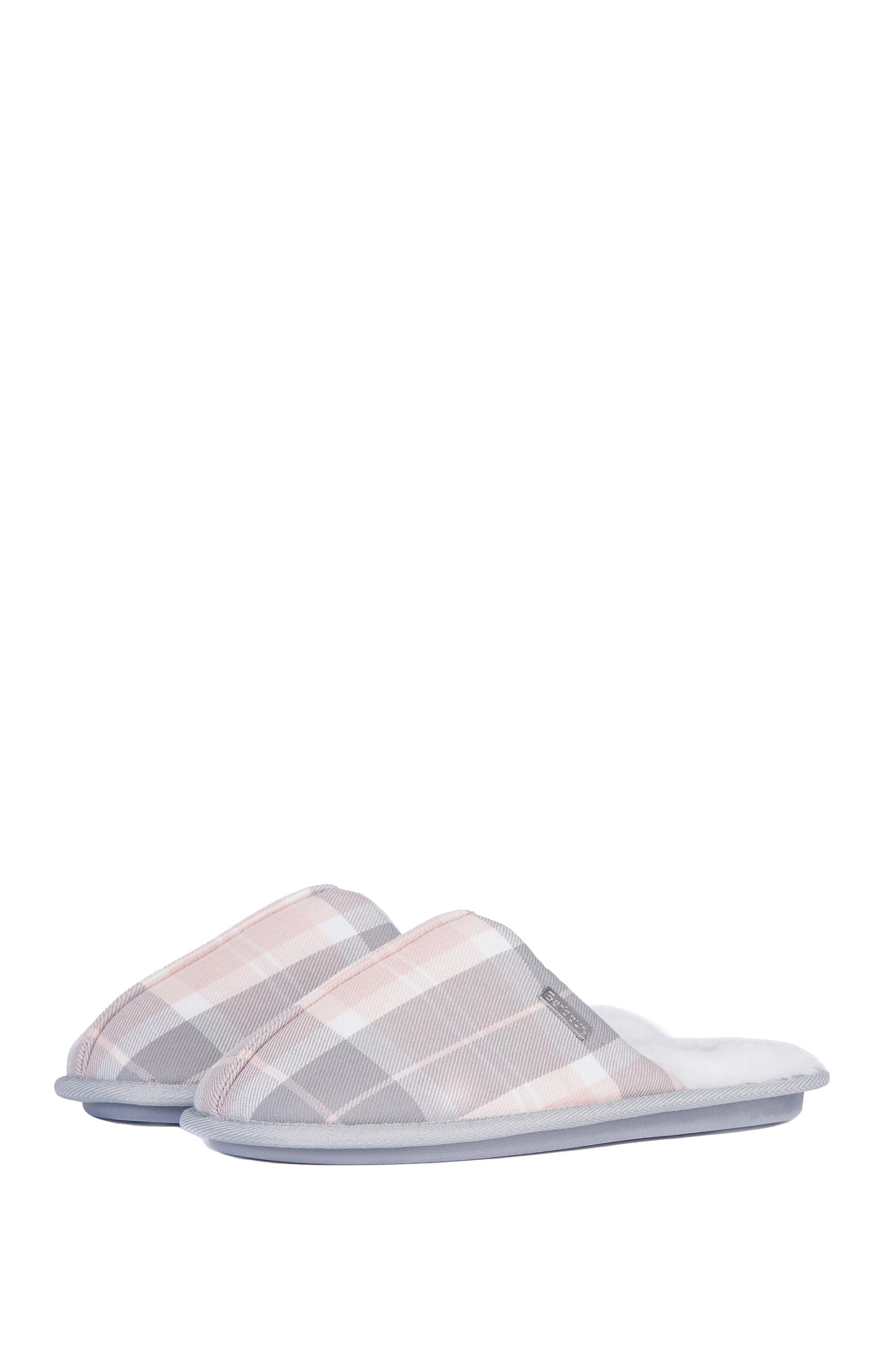 Maddie Slippers - Pink/Grey Tartan - Image 2