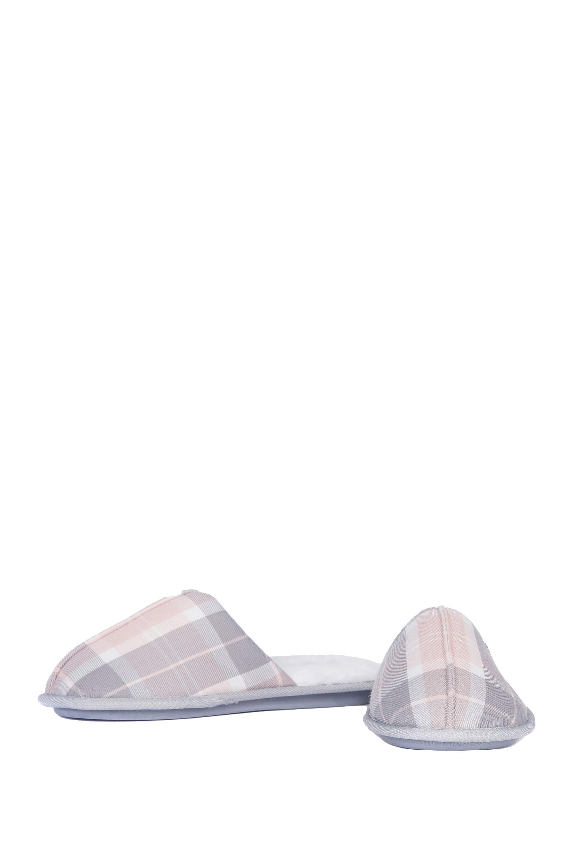 Maddie Slippers - Pink/Grey Tartan - Image 3