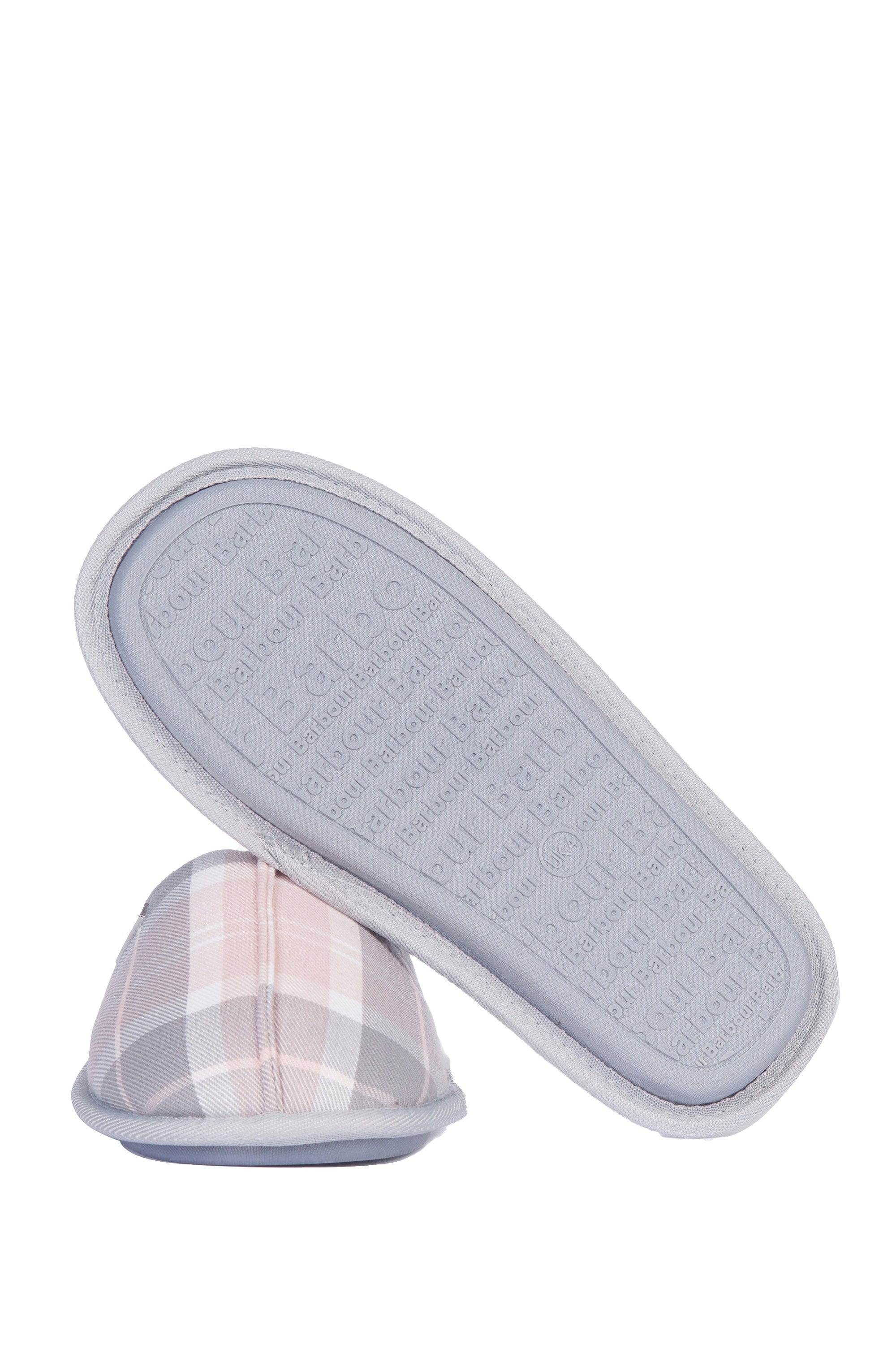 Maddie Slippers - Pink/Grey Tartan - Image 4