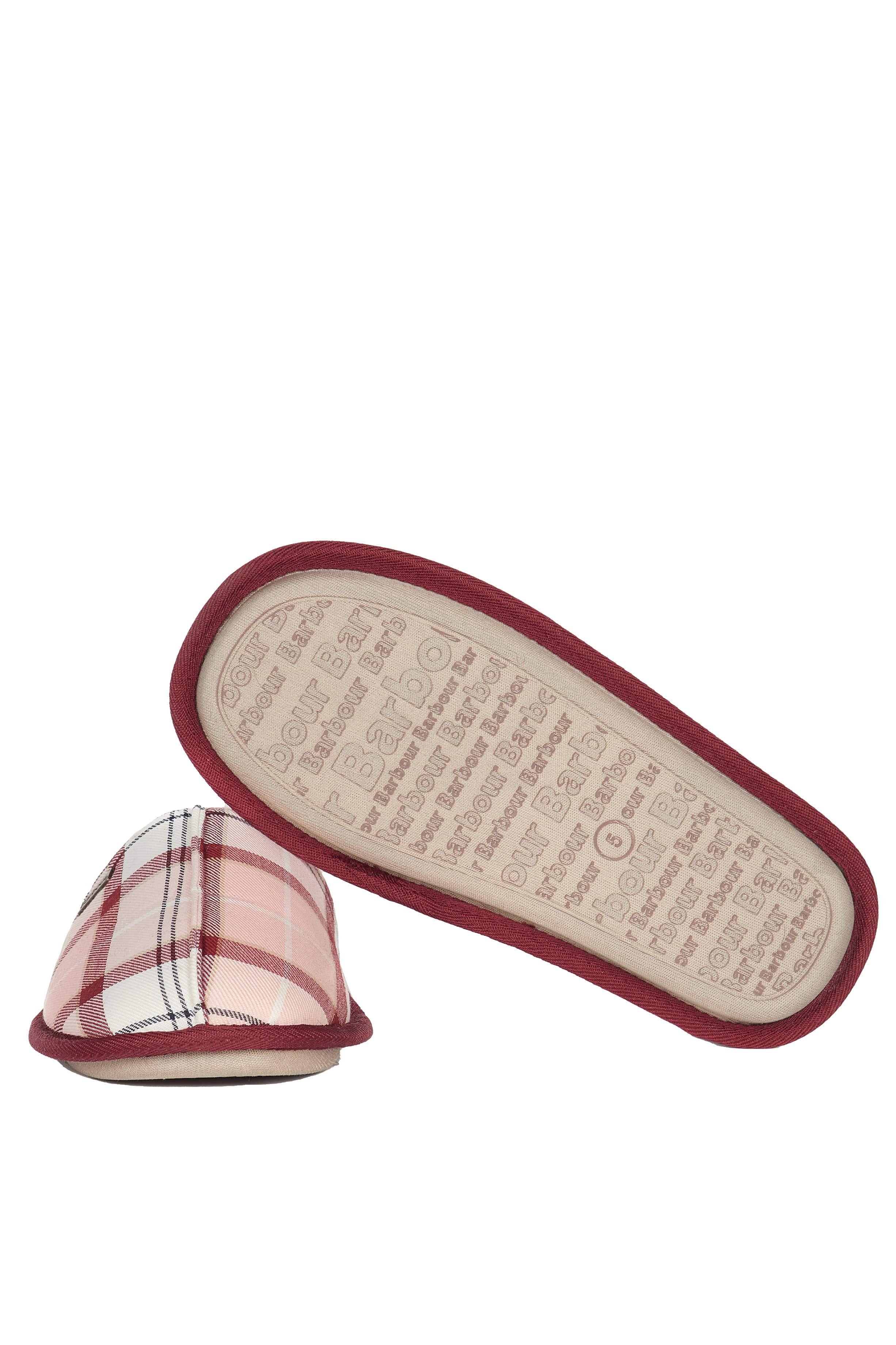 Maddie Slippers - Red/Pink Tartan - Image 4