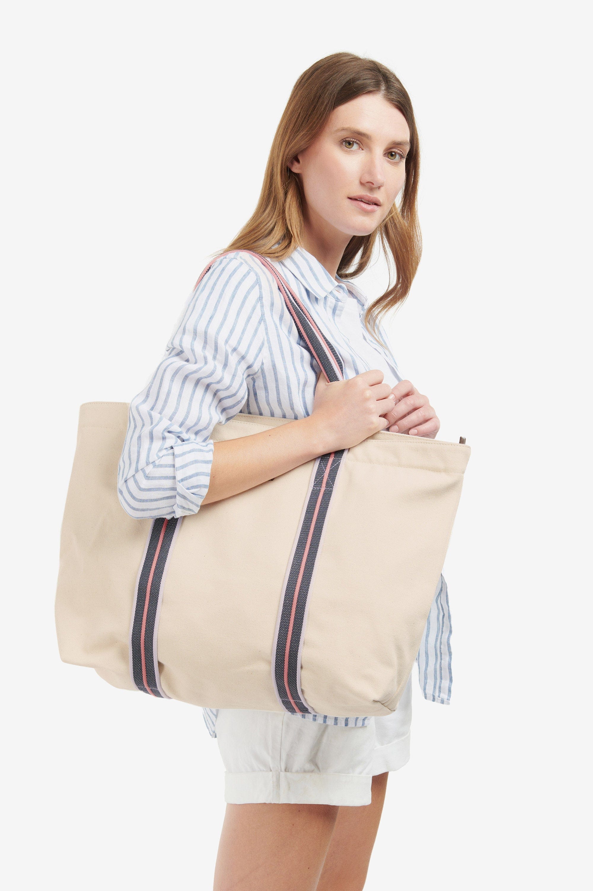 Madi Beach Tote Bag - Ecru - Image 3
