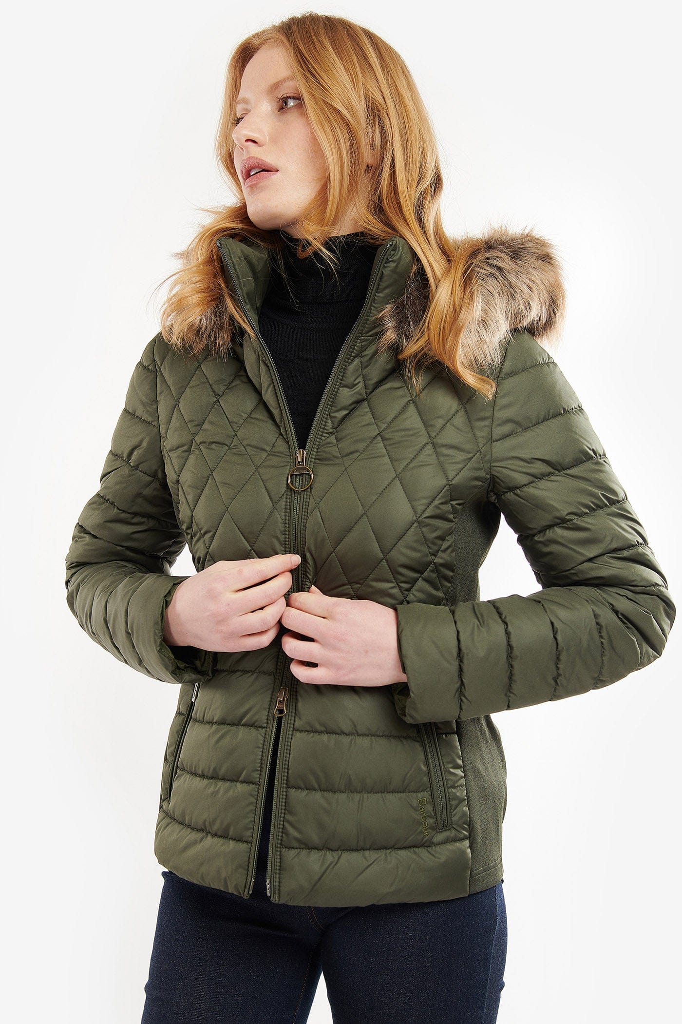 Mallow Quilted Jacket - Olive - Image 2