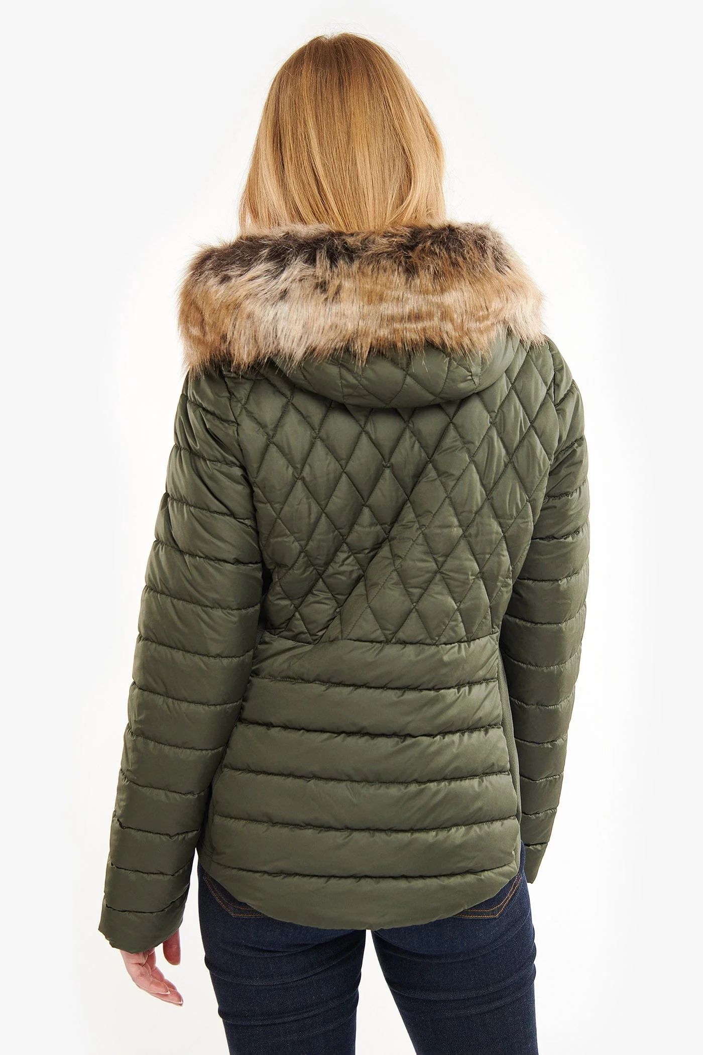 Mallow Quilted Jacket - Olive - Image 4