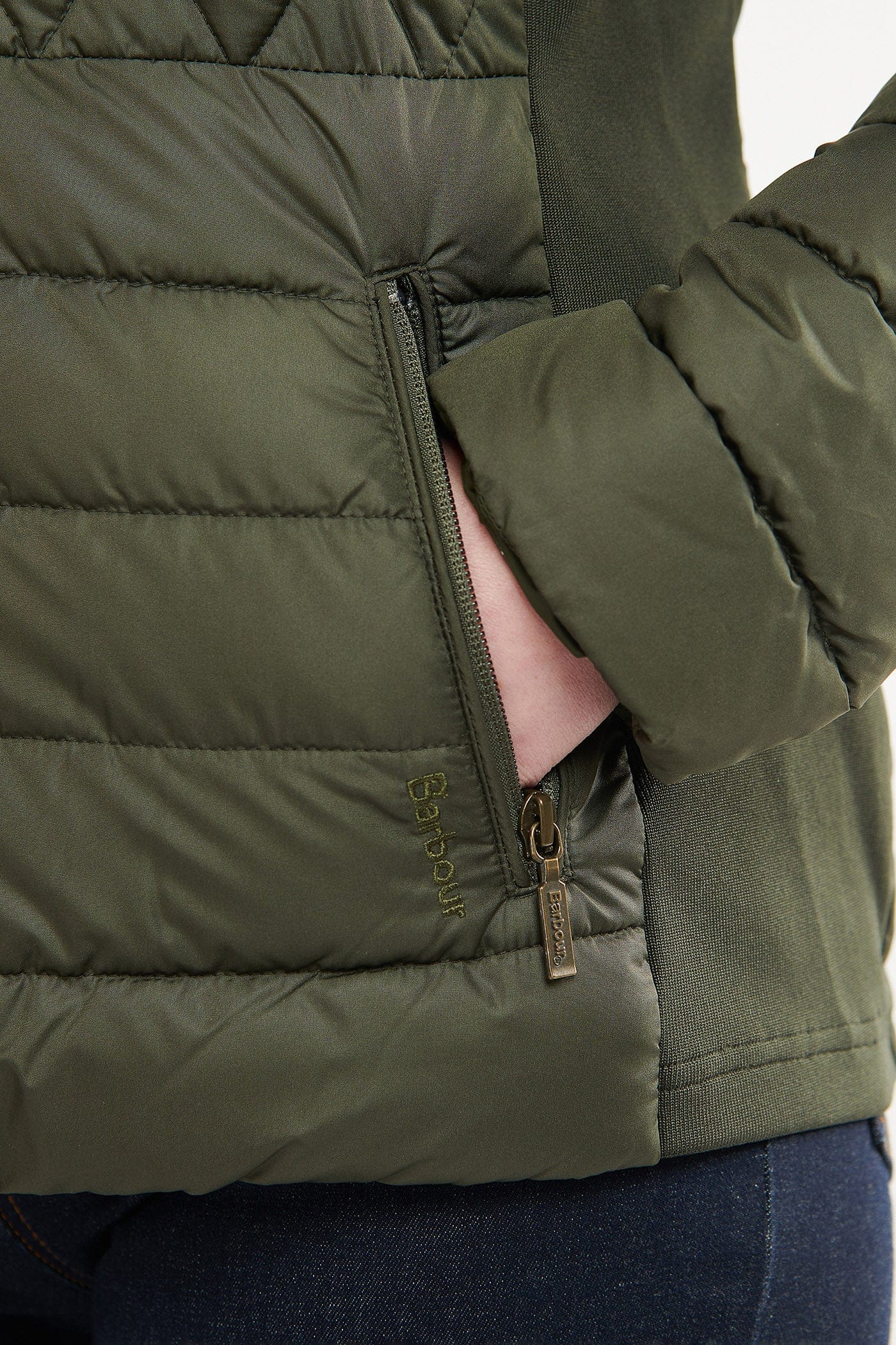 Mallow Quilted Jacket - Olive - Image 7