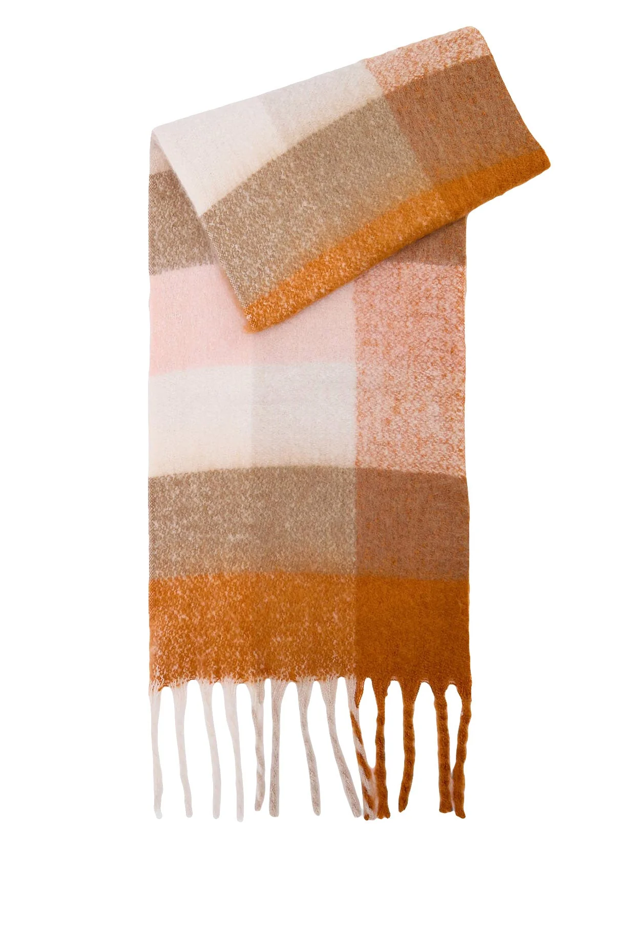 Marie Check Scarf - Mustard Check