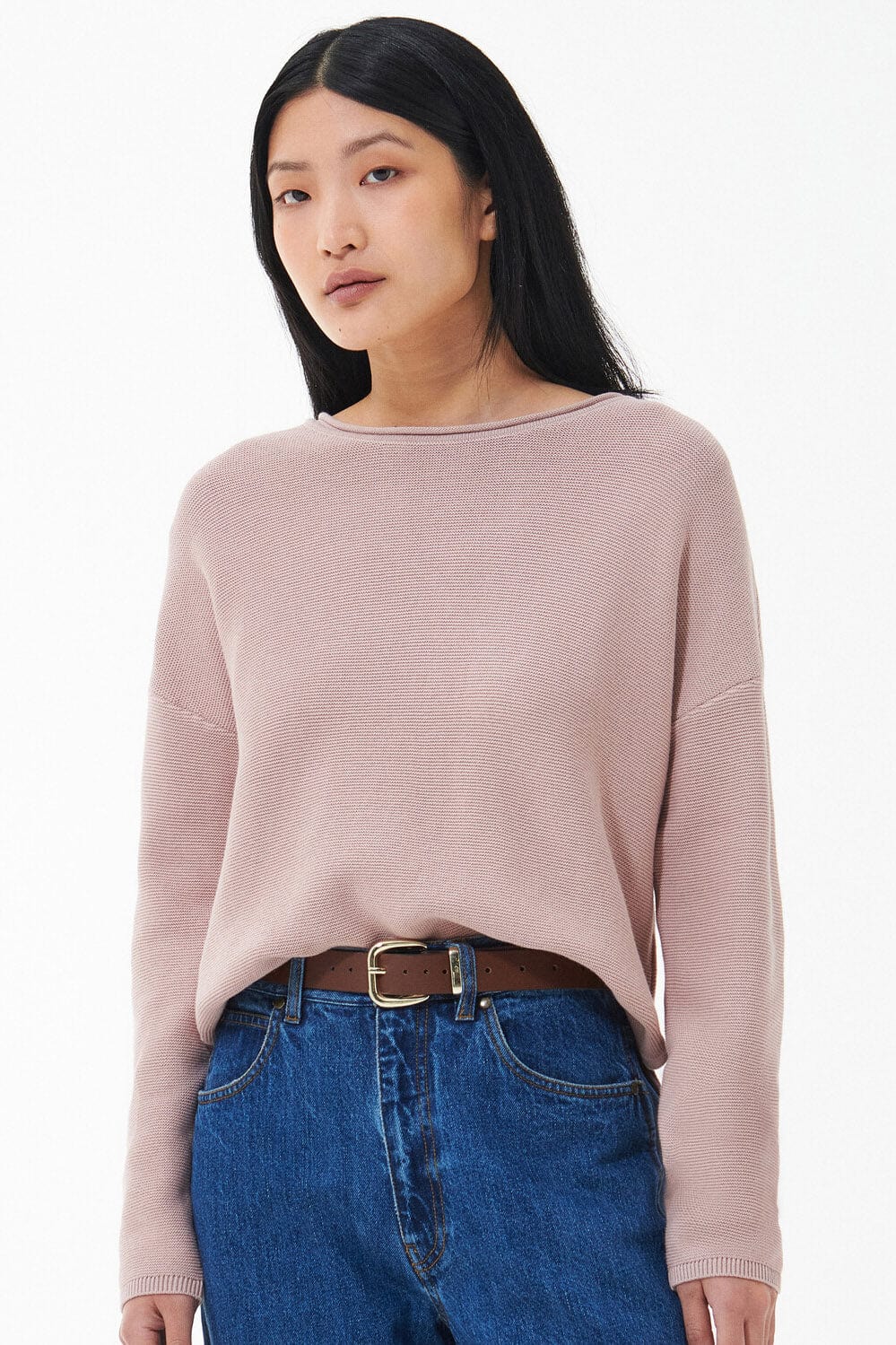 Marine Knit Jumper - Soft Pink - Image 2
