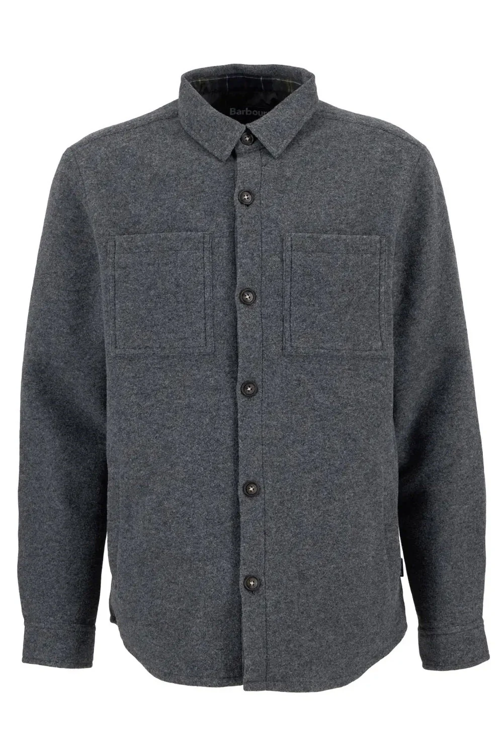Marlow Tailored Overshirt - Dark Grey Marl