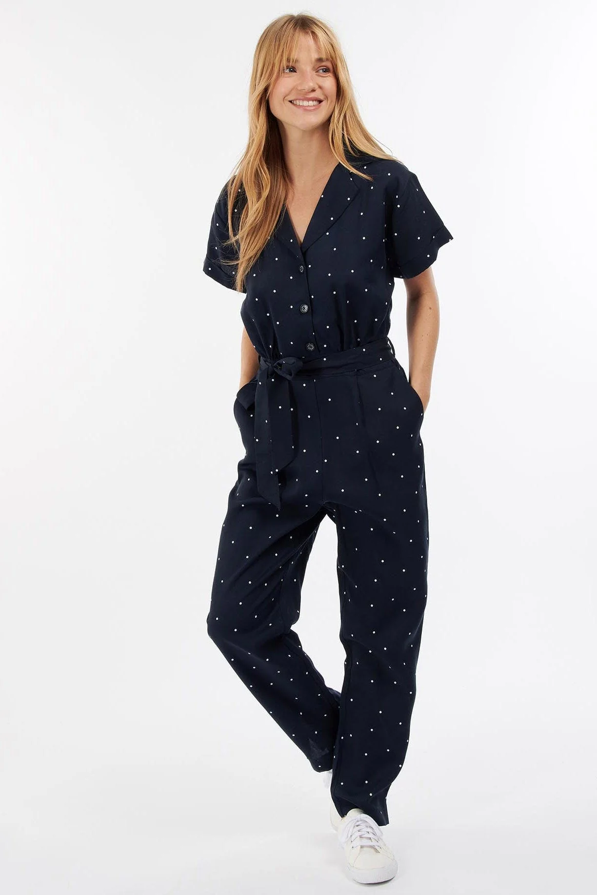 Melita Jumpsuit - Navy Print - Image 2