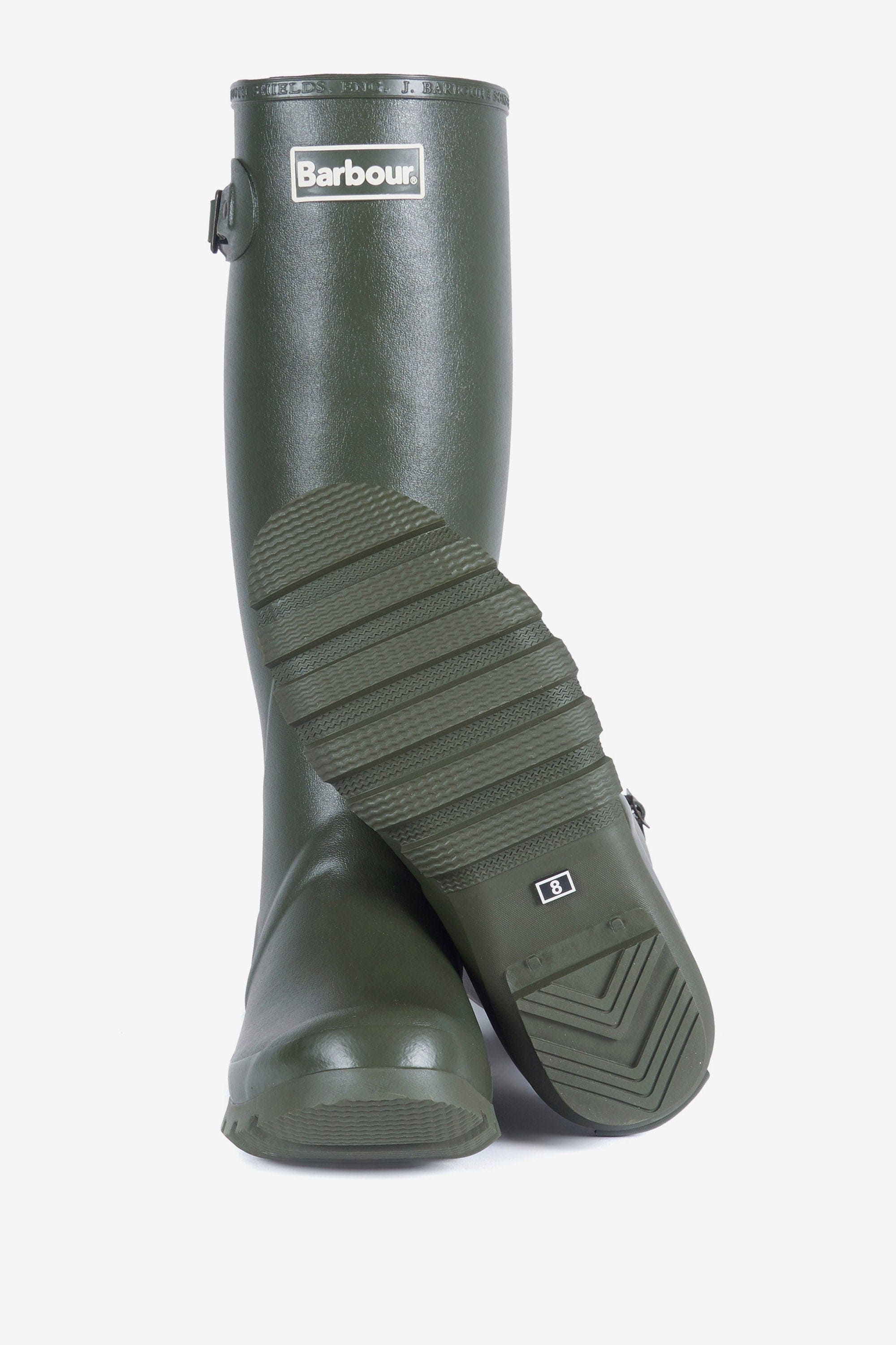 Mens Bede Wellington Boots - Olive - Image 3