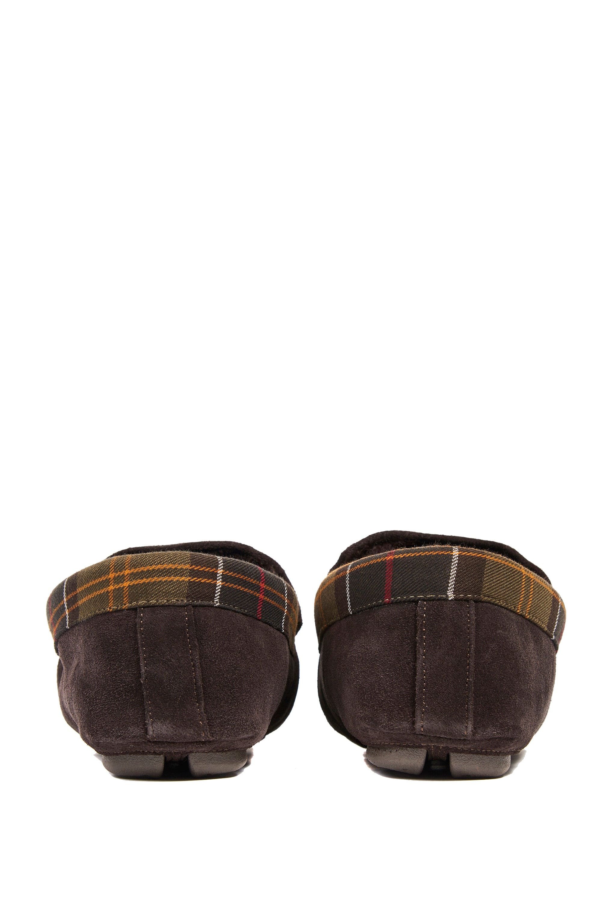 Mens Monty Suede Slippers - Brown Suede - Image 3