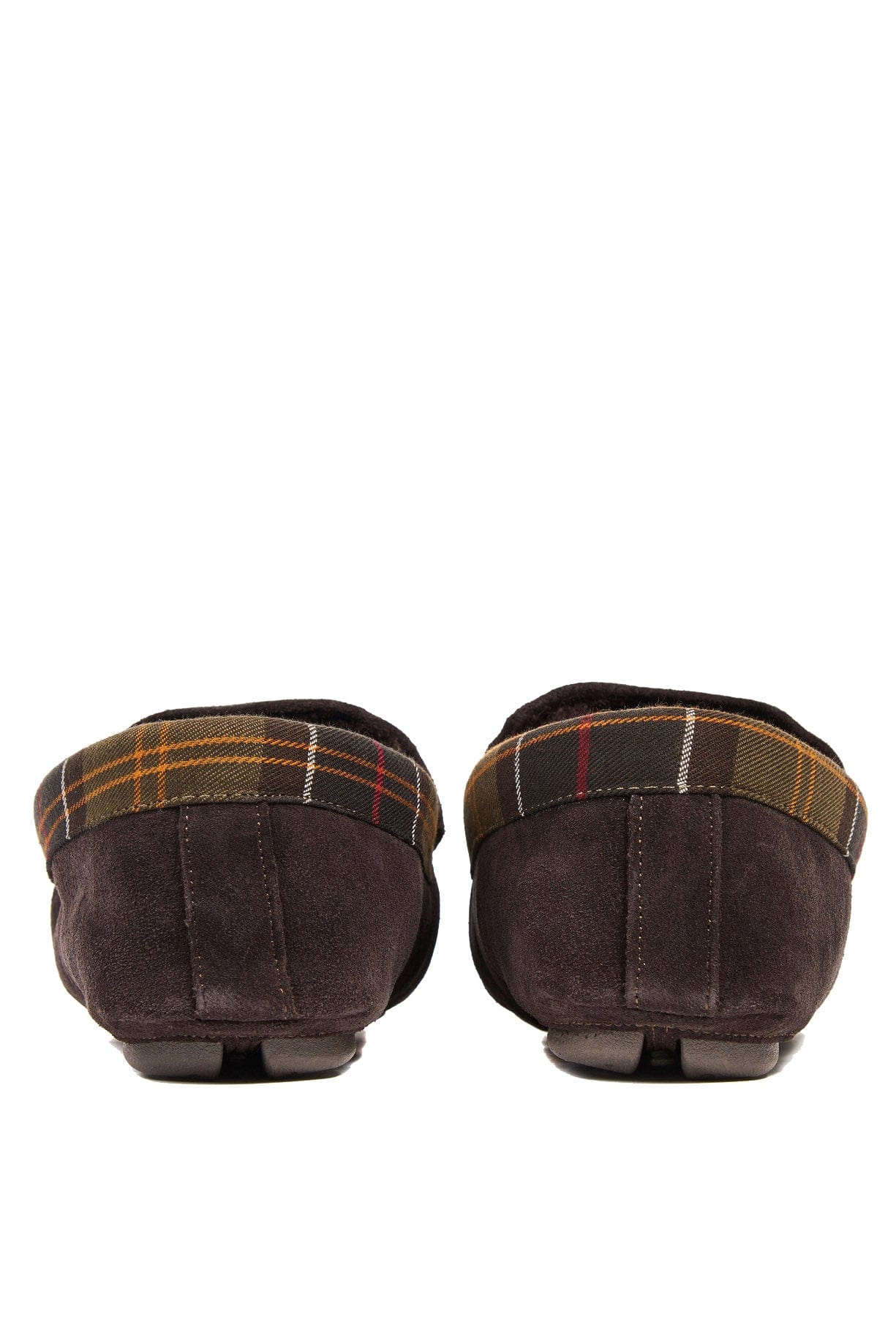 Mens Monty Suede Slippers - Brown Suede - Image 6