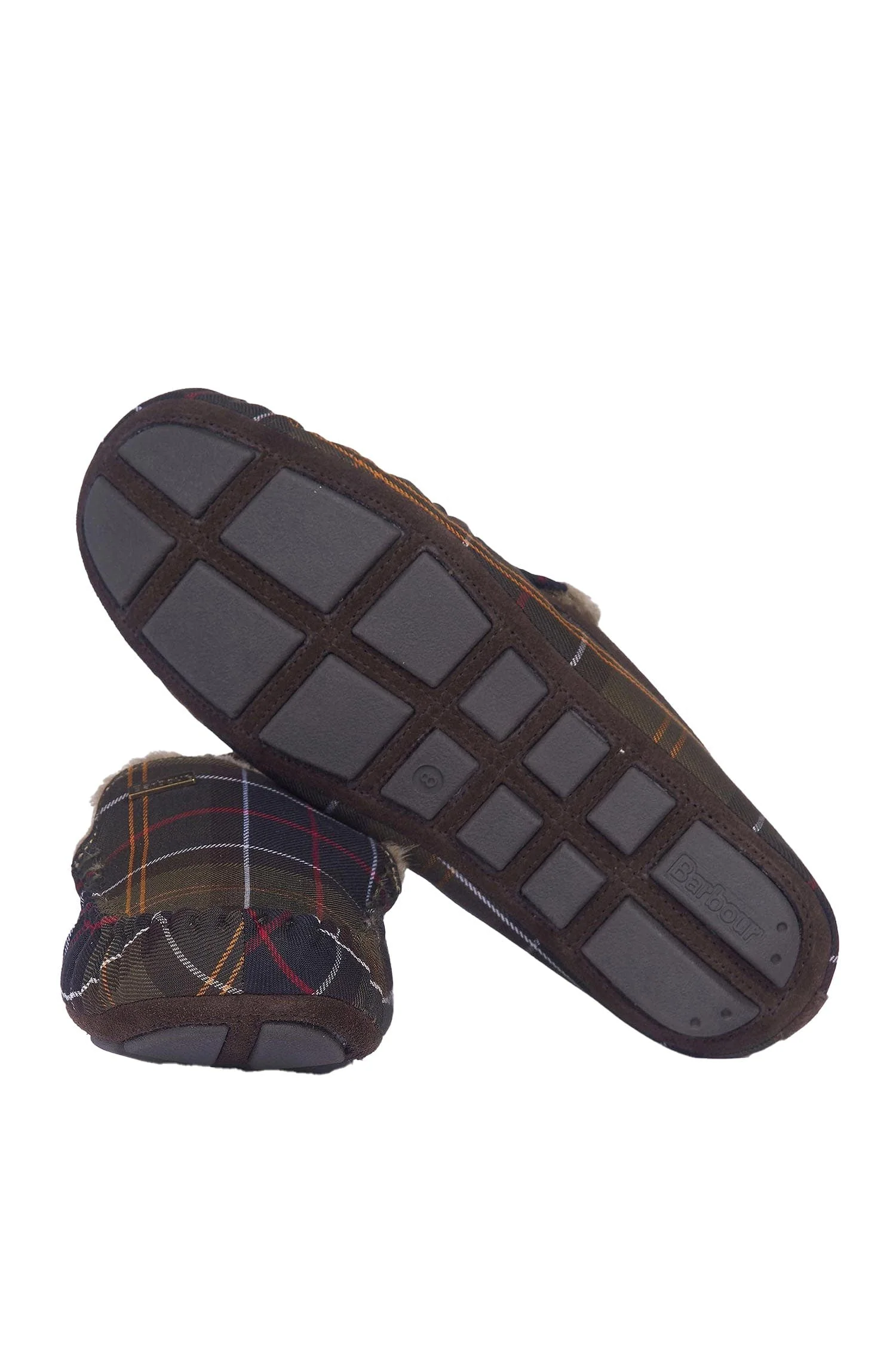 Mens Monty Suede Slippers - Recycled Classic Tartan - Image 4