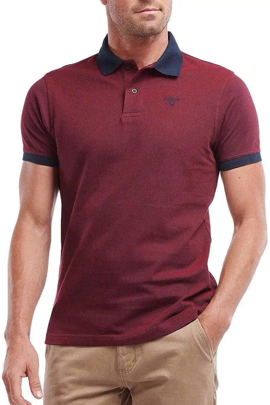 Sports Mix Polo - Dark Red - Image 6