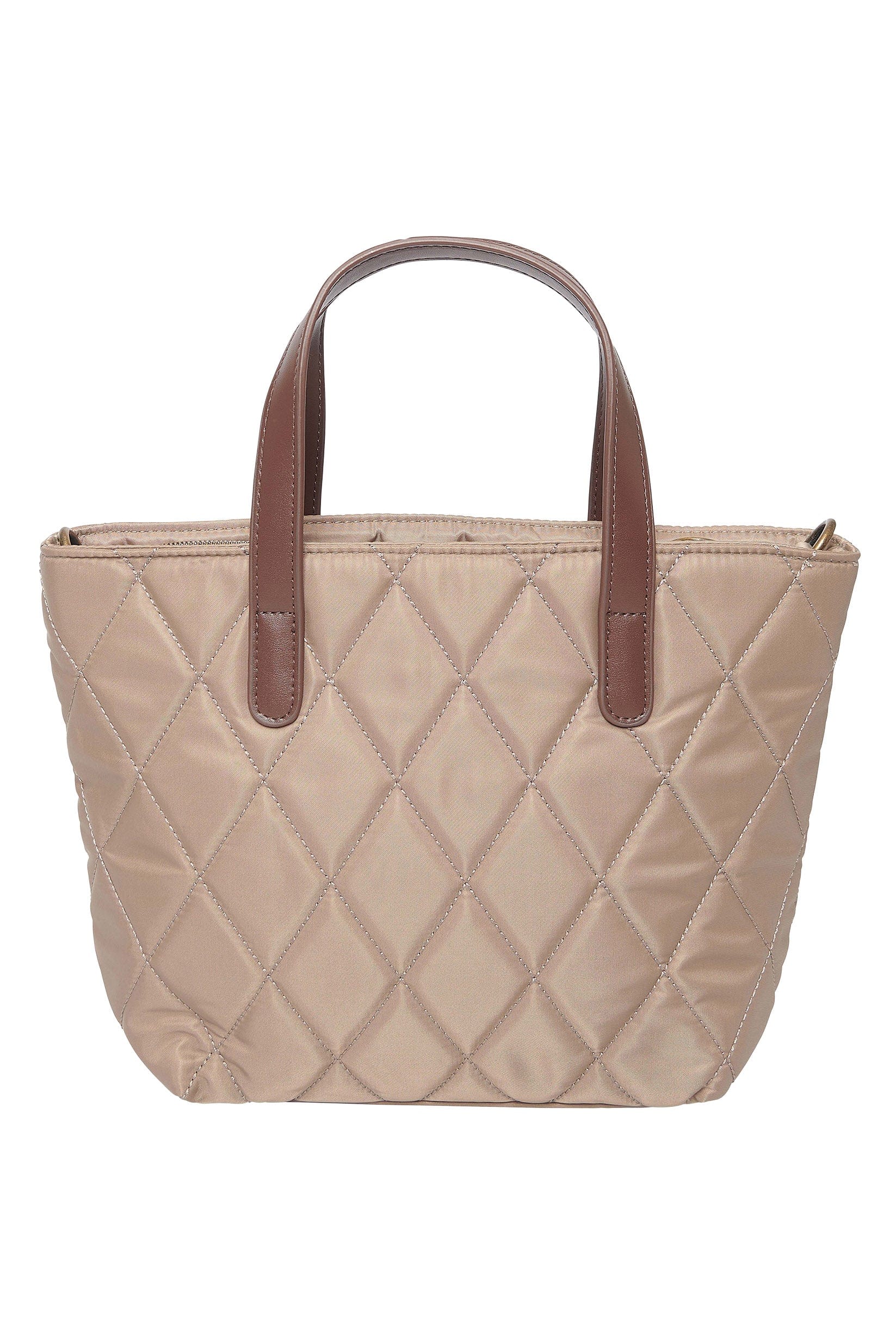 Mini Quilted Tote Bag - Sand Dune - Image 2