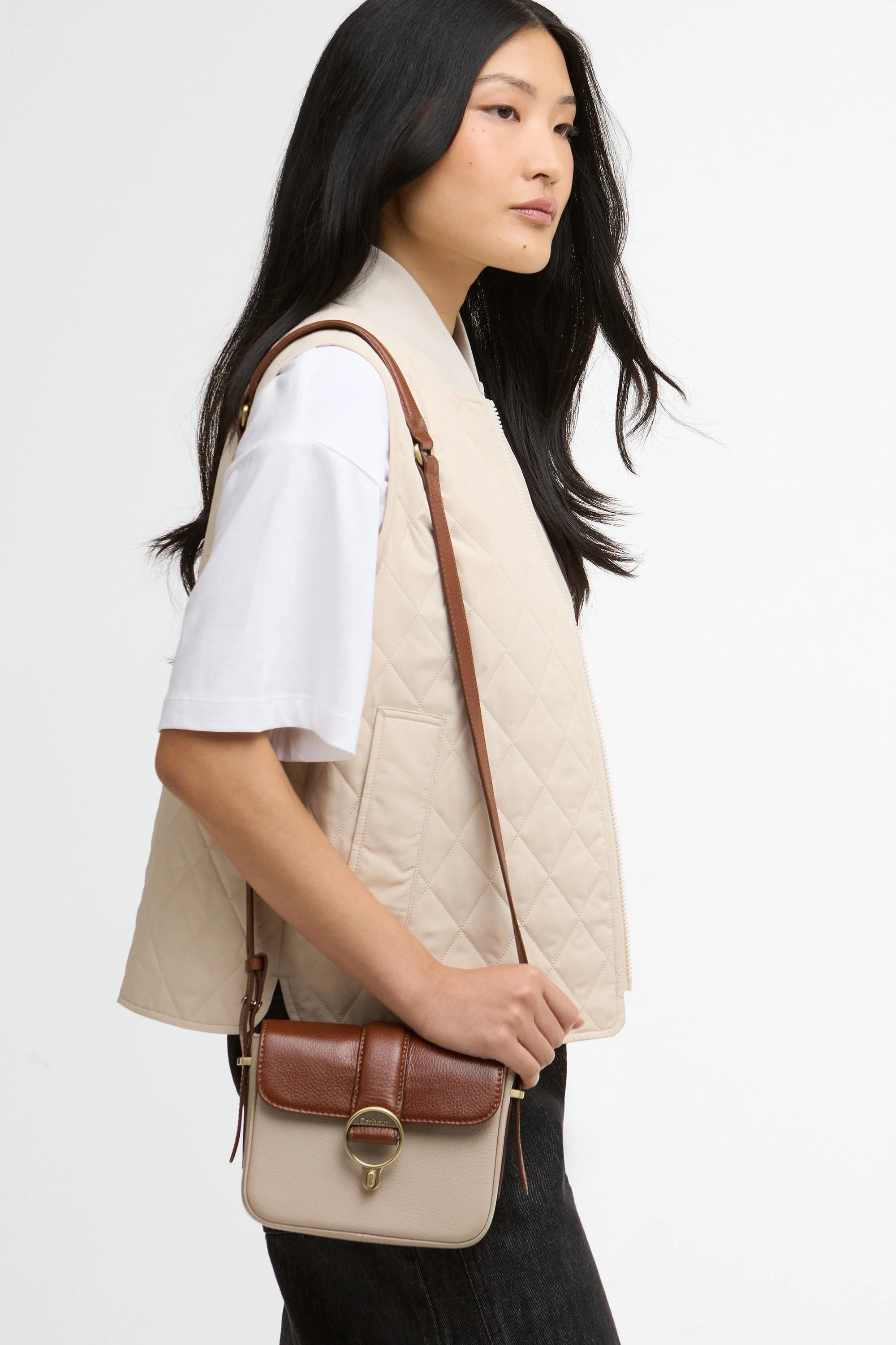 Mini Rosa Bag - Pebbled Pink/Brown - Image 2