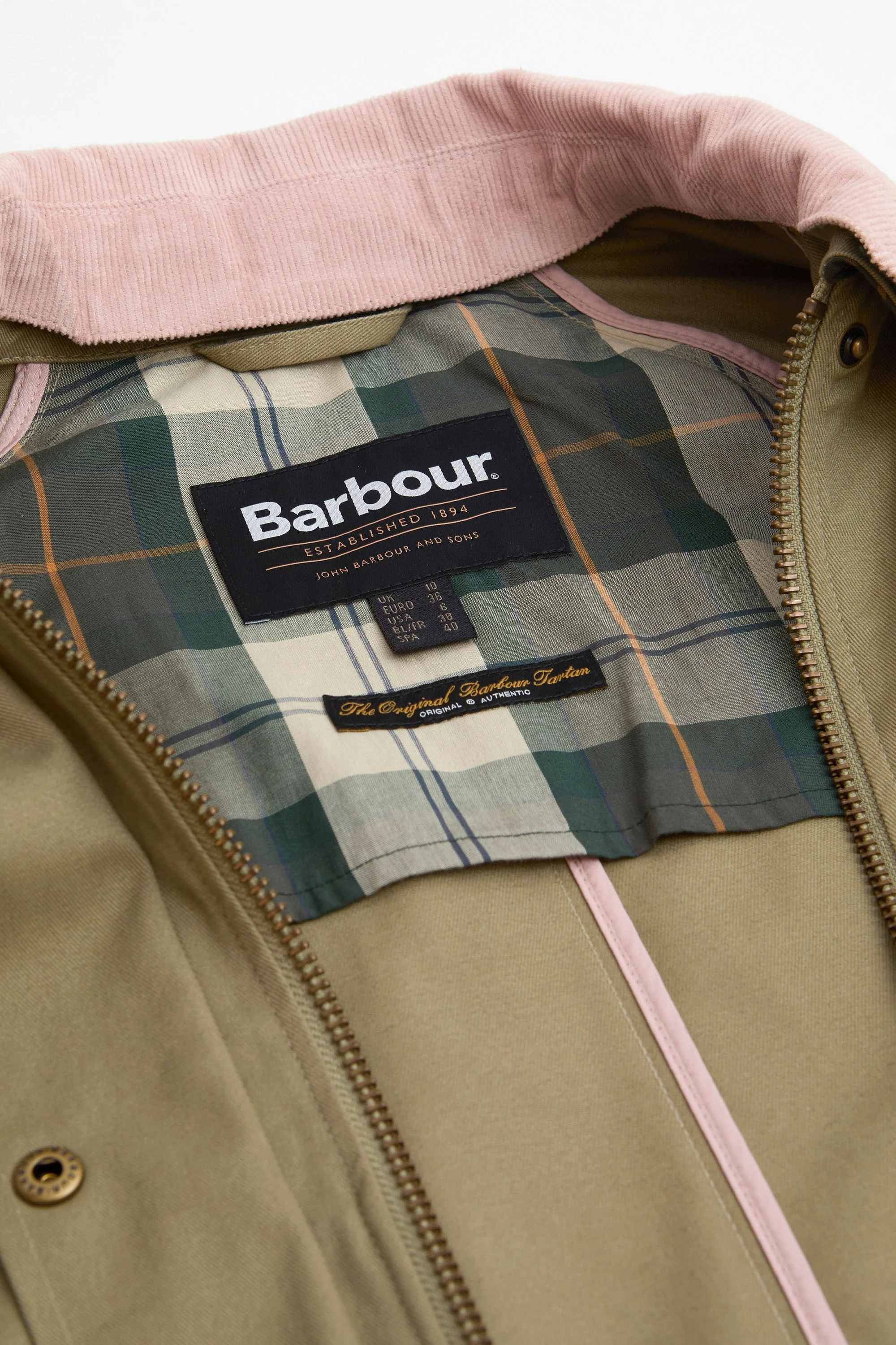 Modern Beadnell Jacket - Bleached Olive/Ancient/Gardenia - Image 4