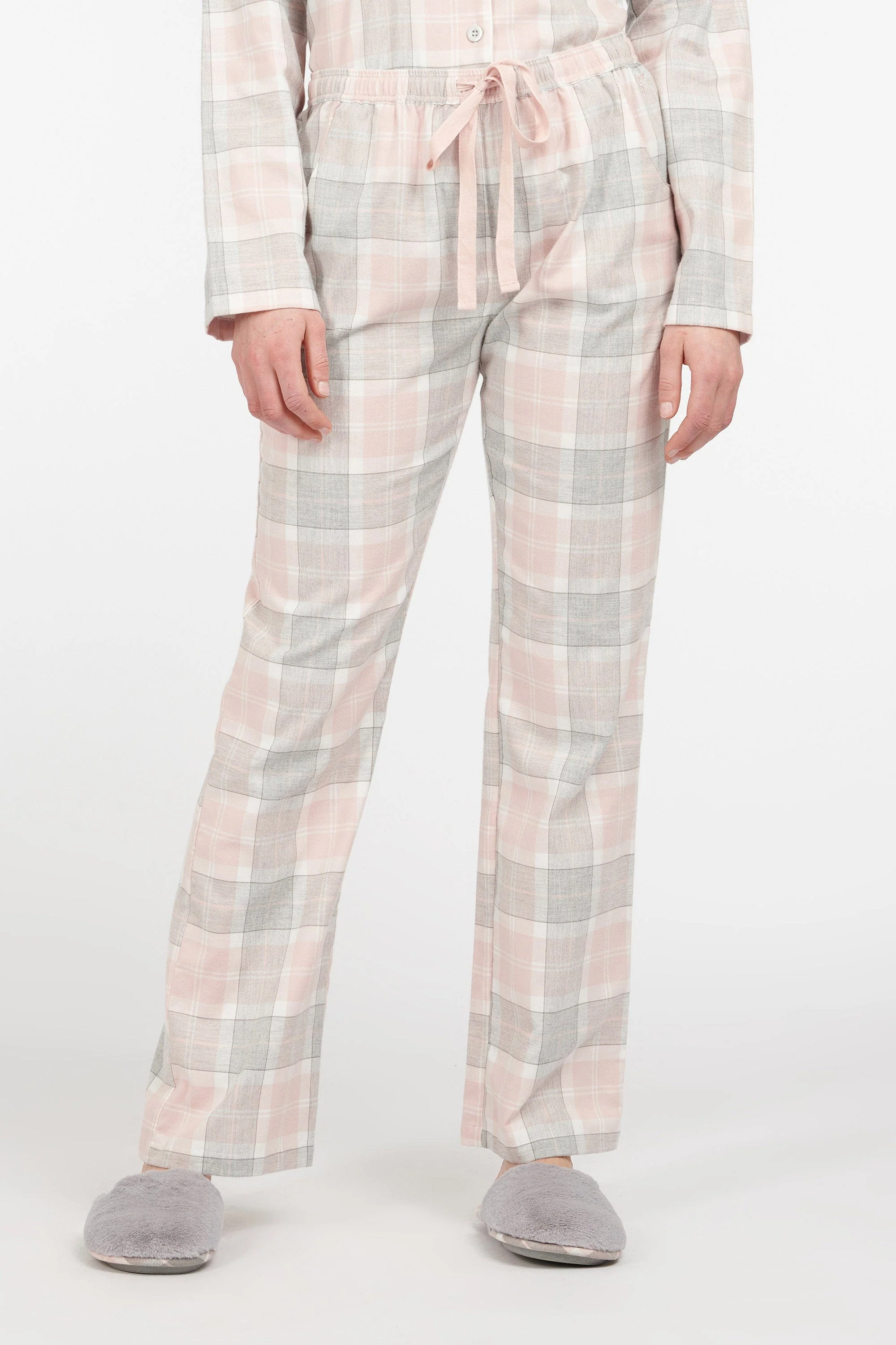 Nancy Pyjama Trousers - Pink Tartan - Image 2