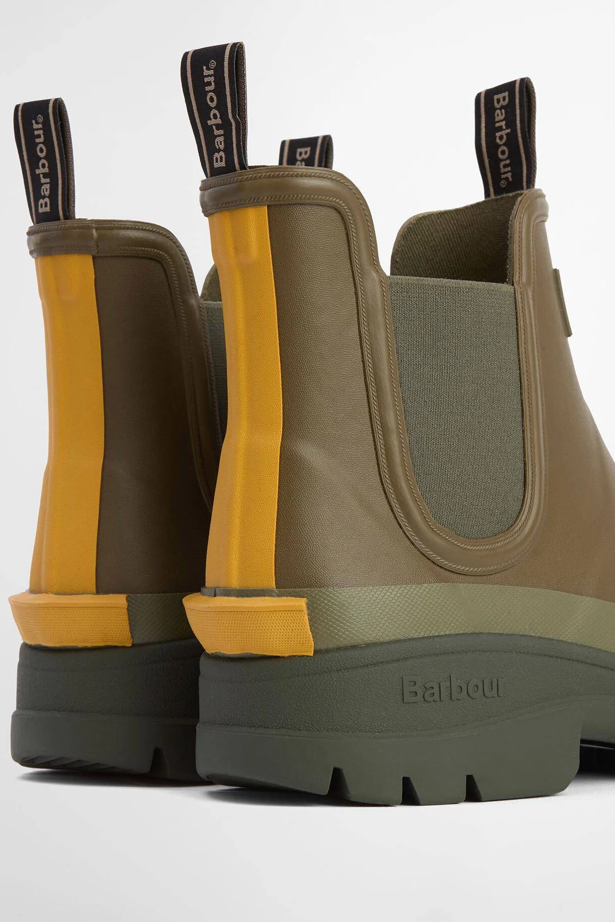 Nimbus Chelsea Wellington Boots - Olive/Ochre - Image 2