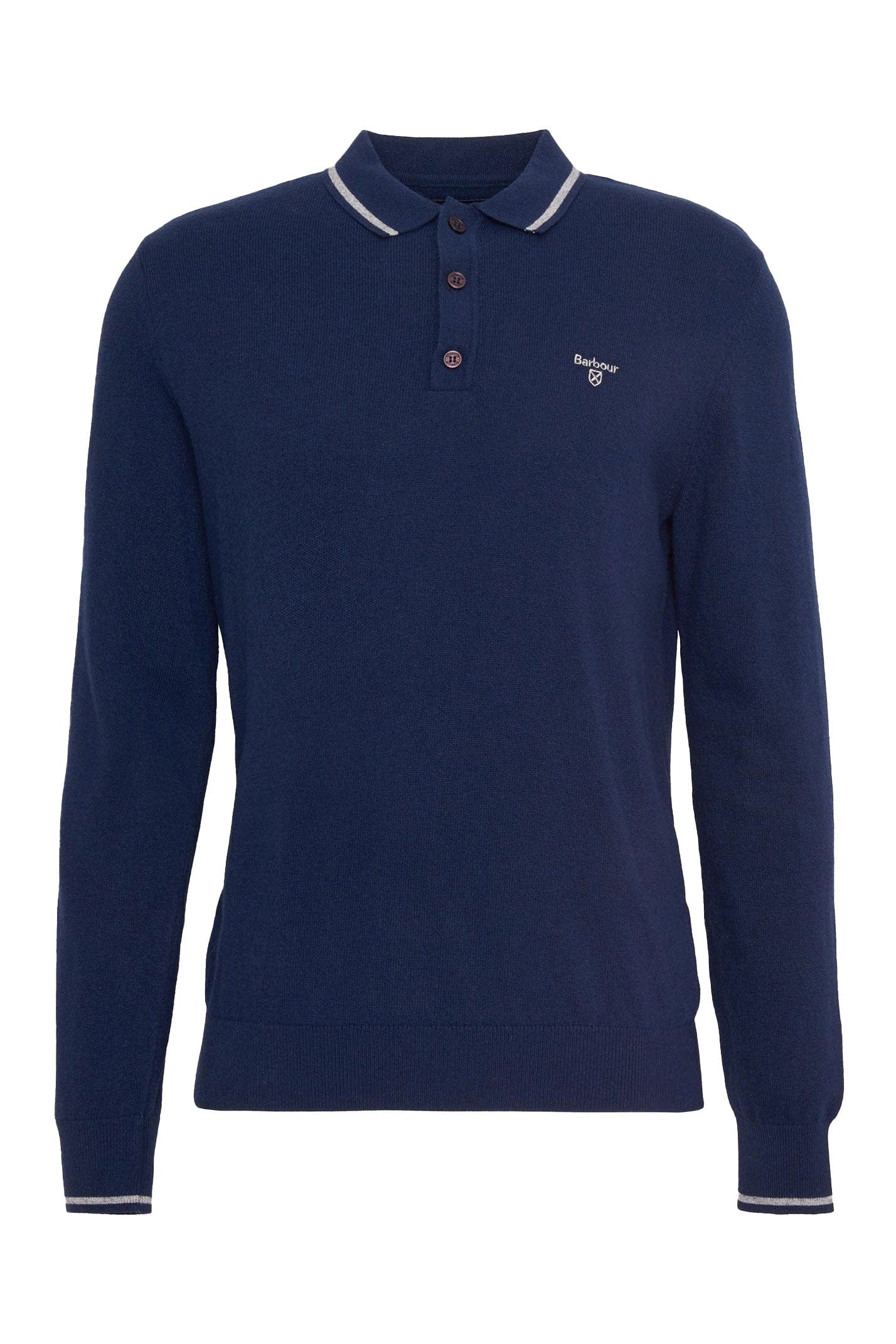 Nocton Knitted Polo Shirt - Navy