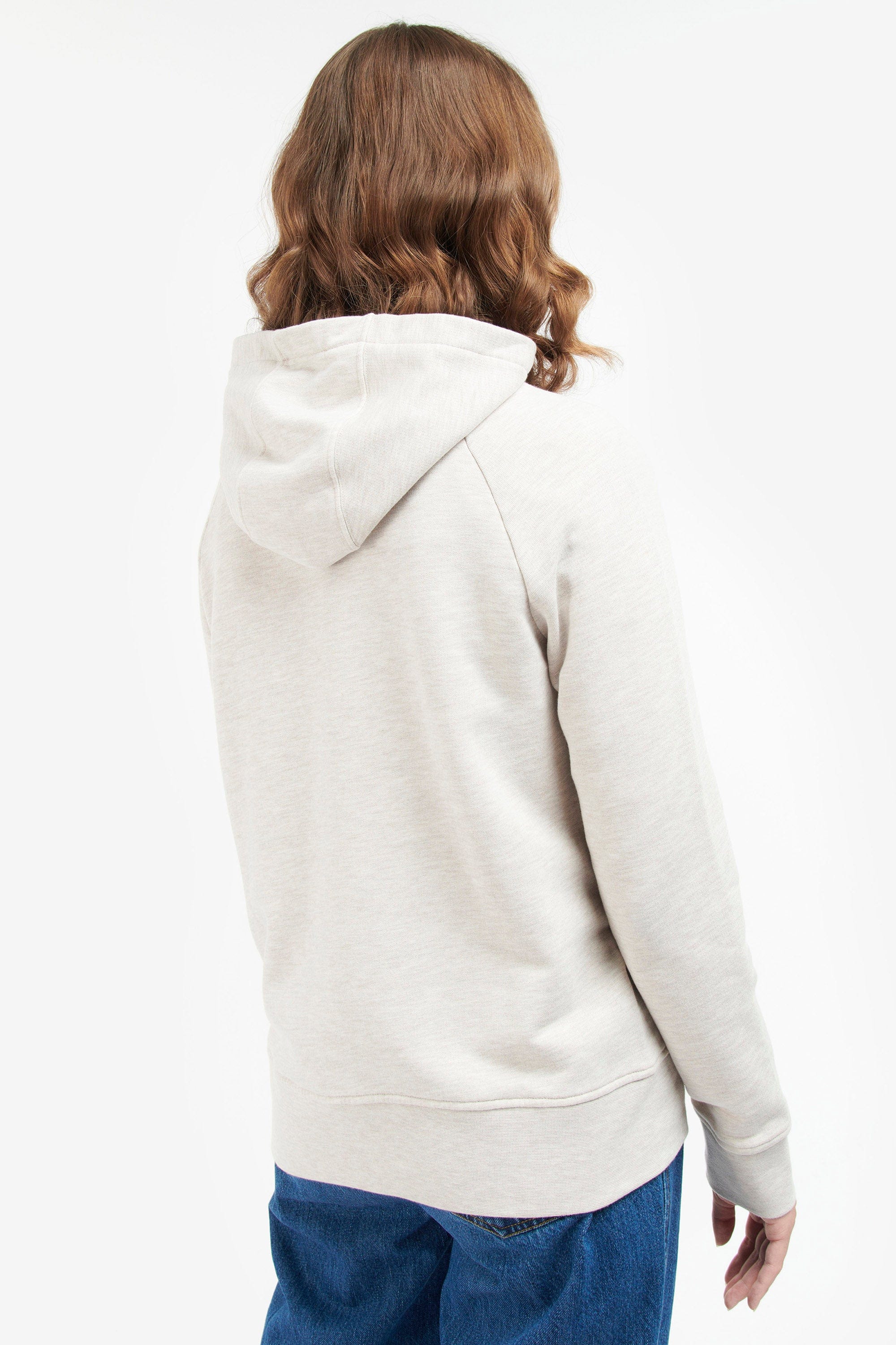 Otterburn Hoodie - Oatmeal Marl/Pink Punch - Image 4