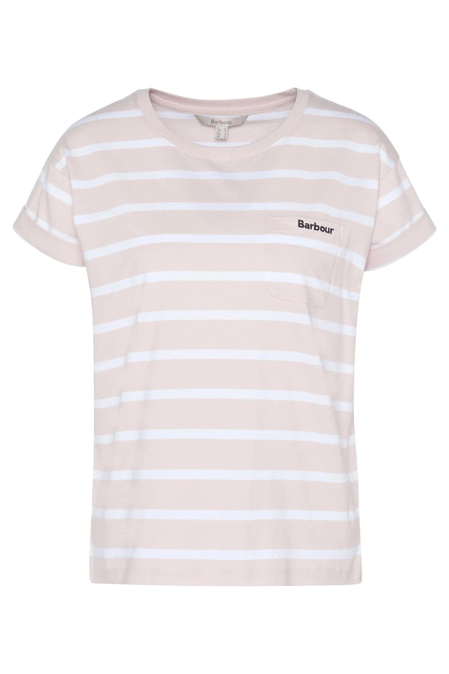 Otterburn Stipe T-Shirt - Primrose Pink